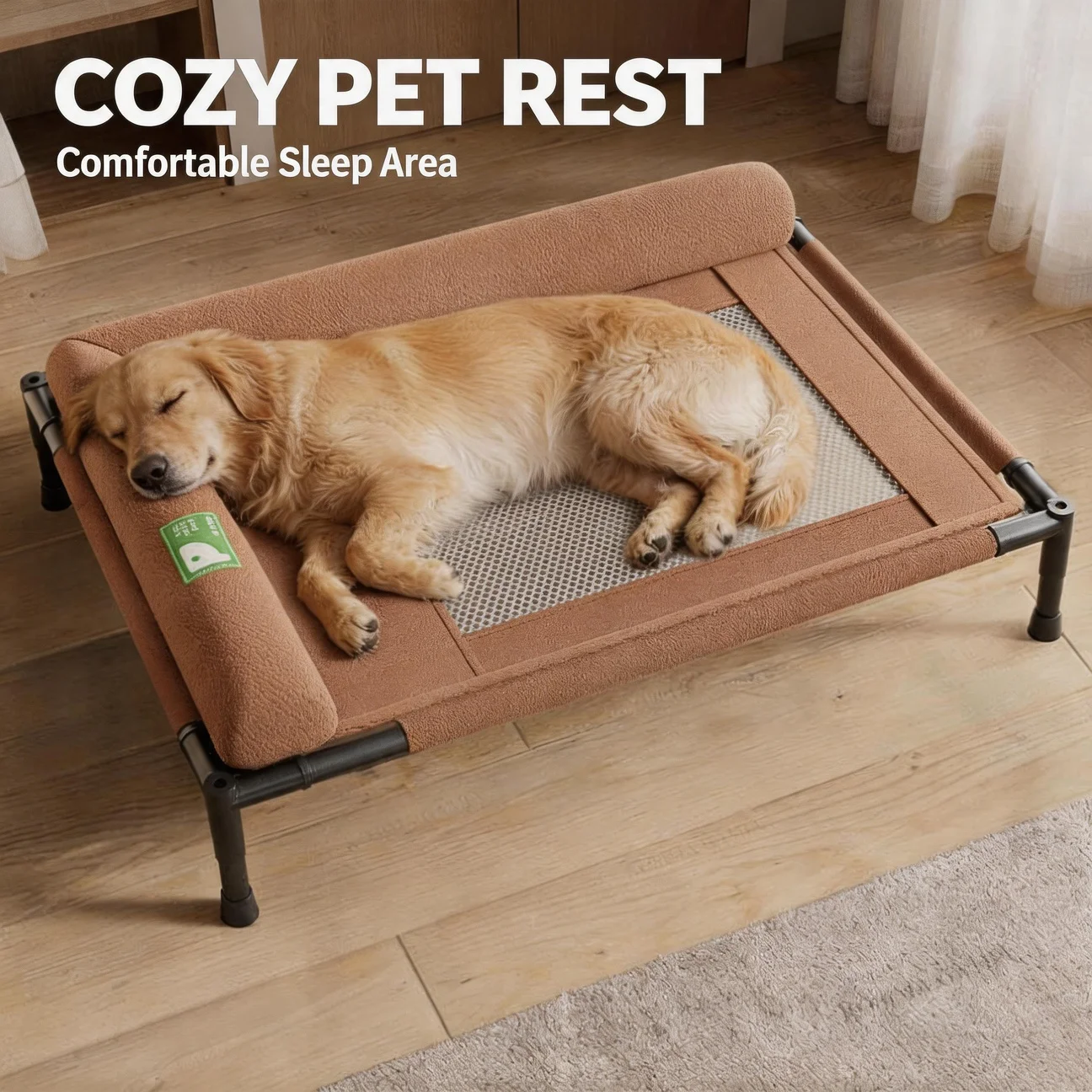 Elevated Cooling Dog Bed Pet Travel Cot with Soft Edged Pillow Breathable Hammock Bed Small for Dogs Indoor Outdoor
Elevated Cooling Dog Bed Pet Travel Cot with Soft Edged Pillow Breathable Hammock Bed Small for Dogs Indoor Outdoor