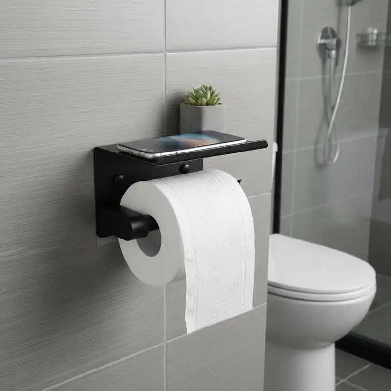 Bathroom Tissue Dispenser Large Size For Washroom Restroom Lavatory Adhesive Screw Mount Matte Black Finish
Bathroom Tissue Dispenser Large Size For Washroom Restroom Lavatory Adhesive Screw Mount Matte Black Finish