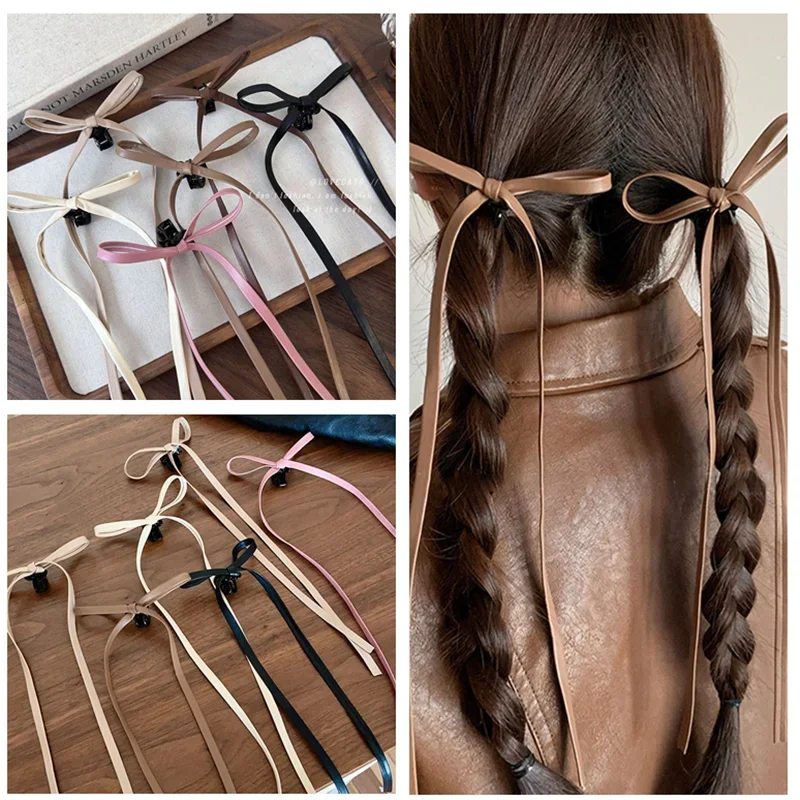 Leather Bow Small Hair Claw Women Girls Long Tassel Sweet Cute Hair Clip Crab Clamps Fashion Barrettes Hairpins Hair Accessories
Leather Bow Small Hair Claw Women Girls Long Tassel Sweet Cute Hair Clip Crab Clamps Fashion Barrettes Hairpins Hair Accessories