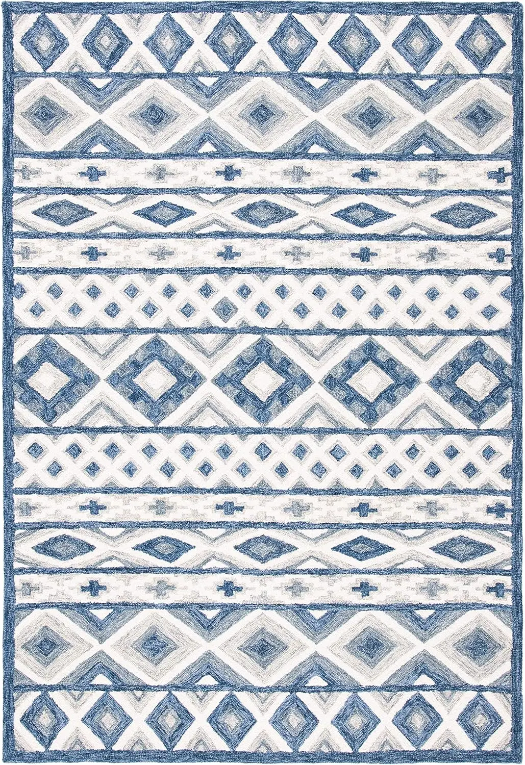 Safavieh Roslyn Collection Accent Rug - 3' X 5', Blue & Grey, Handmade Moroccan Boho Wool, Ideal For High Traffic Areas In
Safavieh Roslyn Collection Accent Rug - 3' X 5', Blue & Grey, Handmade Moroccan Boho Wool, Ideal For High Traffic Areas In