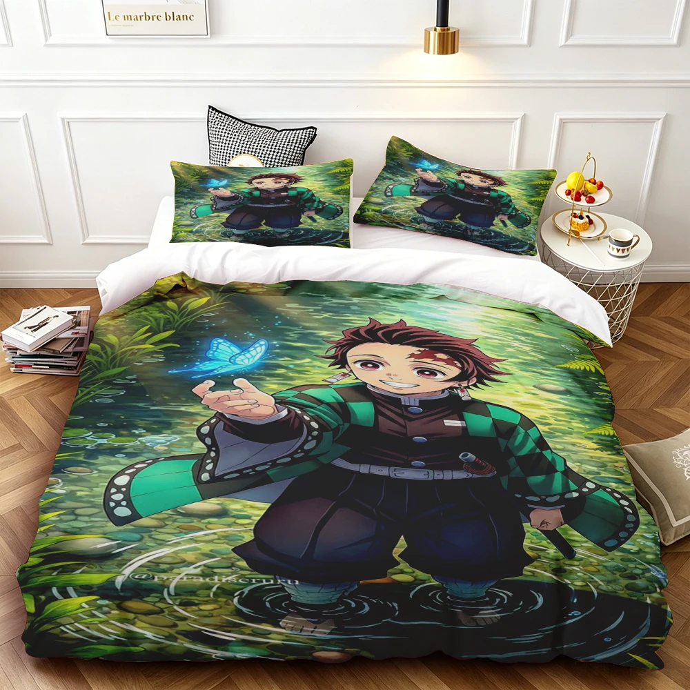 Teens Demon Slayer Duvet Cover Tanjiro Cartoon Bedding Set Quilt Cover for Children Bedroom Dormitory Birthday Gifts
Teens Demon Slayer Duvet Cover Tanjiro Cartoon Bedding Set Quilt Cover for Children Bedroom Dormitory Birthday Gifts