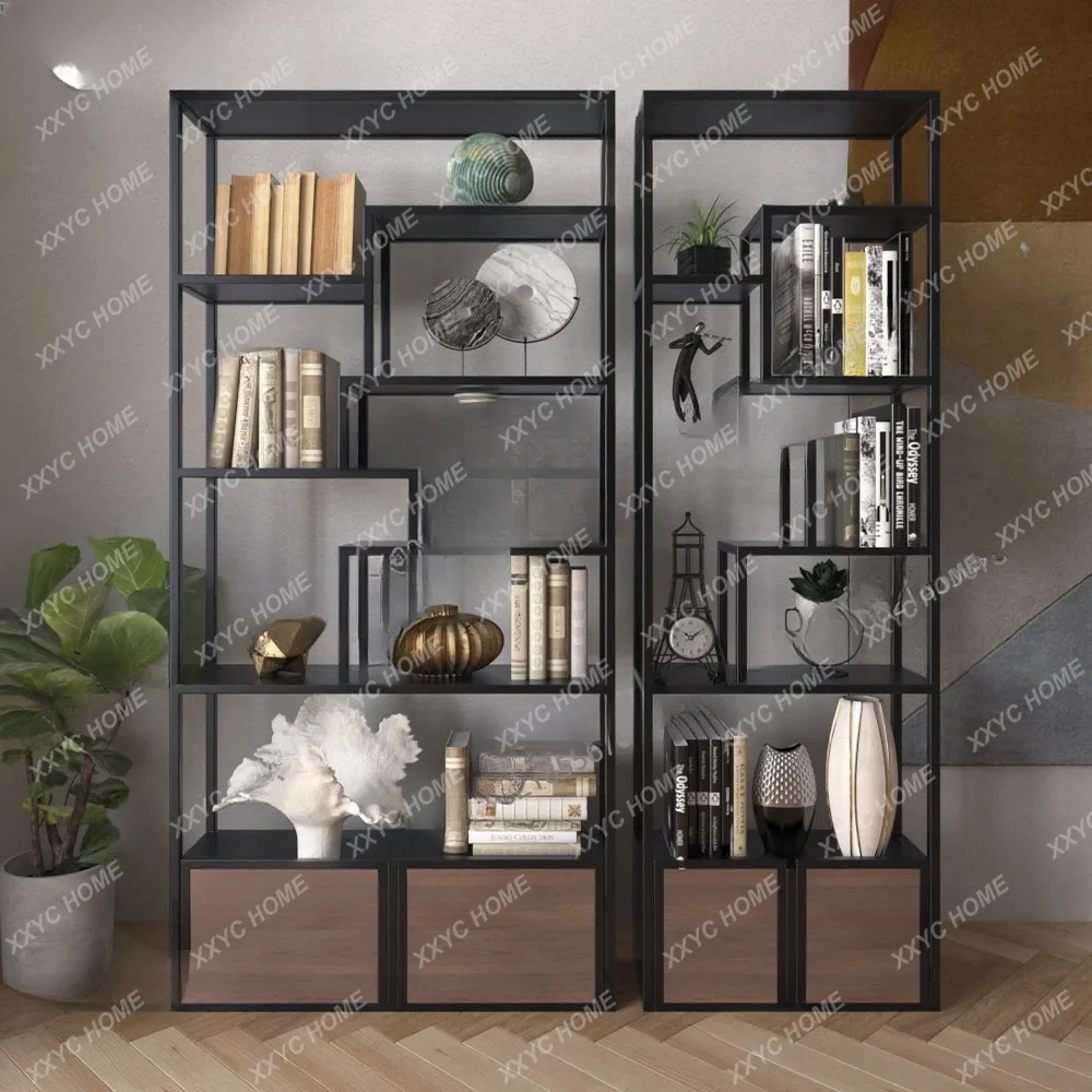 D178 Wrought iron floor bookcase Multifunctional living room storage cabinet Partition study shelf
D178 Wrought iron floor bookcase Multifunctional living room storage cabinet Partition study shelf