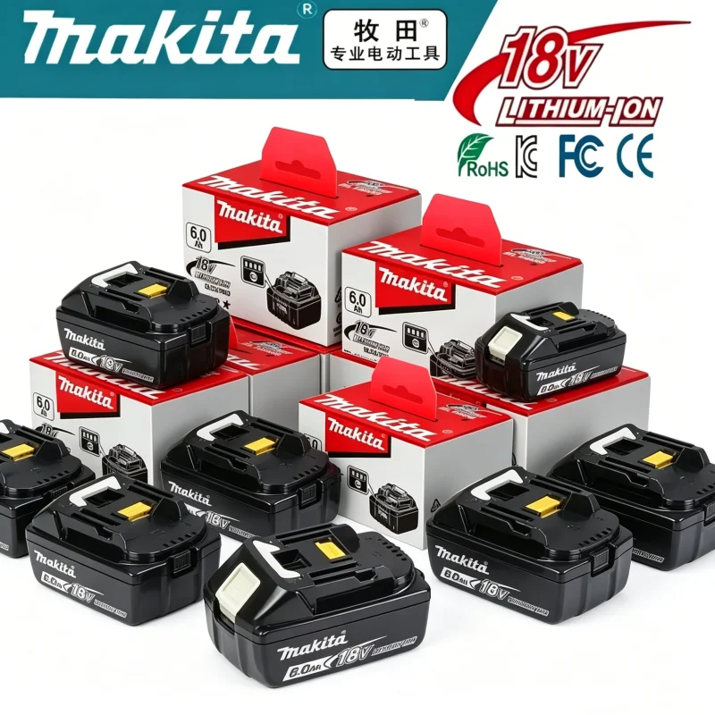 Genuine 18V 6.0Ah Makita LXT Battery, Long Cycle Life Replacement for BL1830B BL1840B BL1850B Power Tools
Genuine 18V 6.0Ah Makita LXT Battery, Long Cycle Life Replacement for BL1830B BL1840B BL1850B Power Tools