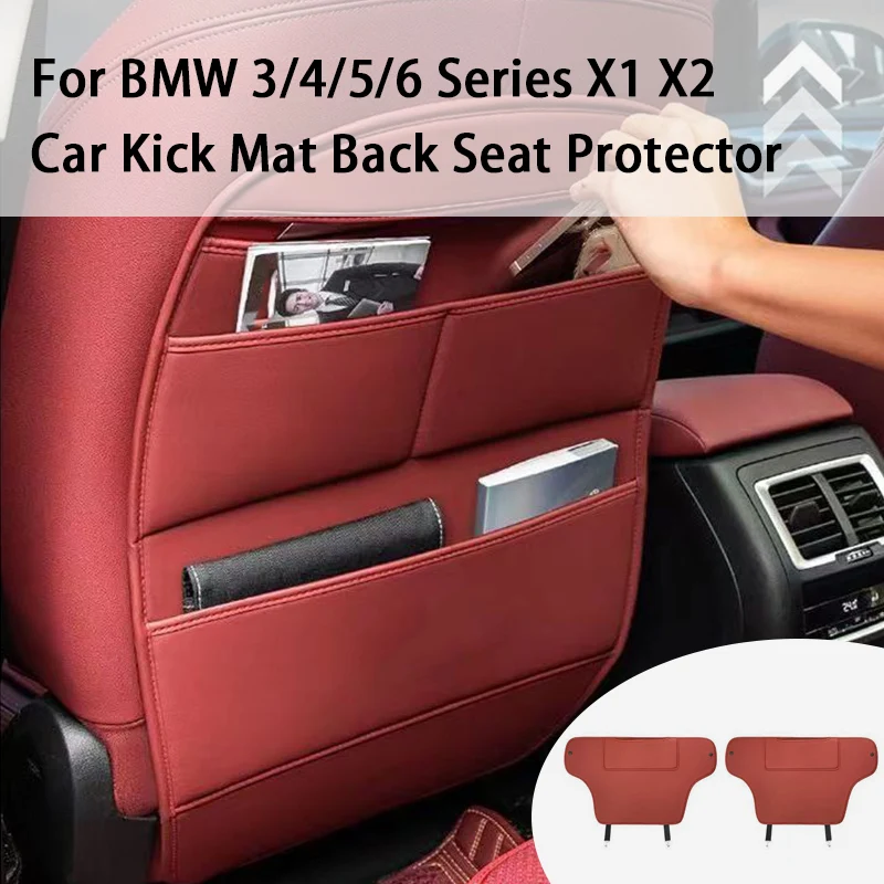 2 шт. Защитные накладки на спинки сидений автомобиля из кожи с карманом для хранения для BMW 3/4 серии, X1, X2, E39, E46, G30
2 шт. Защитные накладки на спинки сидений автомобиля из кожи с карманом для хранения для BMW 3/4 серии, X1, X2, E39, E46, G30