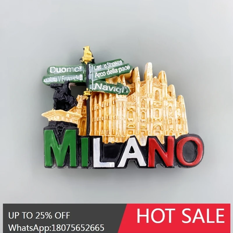 SGF Milan Tourist Souvenir Creative 3D Hand-Painted Landmark Street Sign Fridge Magnet
SGF Milan Tourist Souvenir Creative 3D Hand-Painted Landmark Street Sign Fridge Magnet