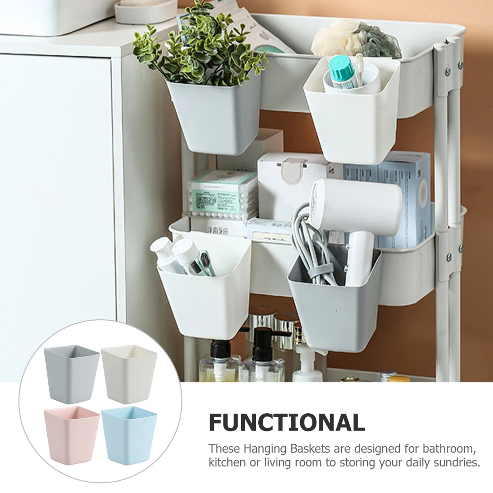 4pcs Storage Baskets Small Hanging Basket Rolling Cart Accessories PP Material Home Organization Beauty Salon Gray Blue Pink
4pcs Storage Baskets Small Hanging Basket Rolling Cart Accessories PP Material Home Organization Beauty Salon Gray Blue Pink
