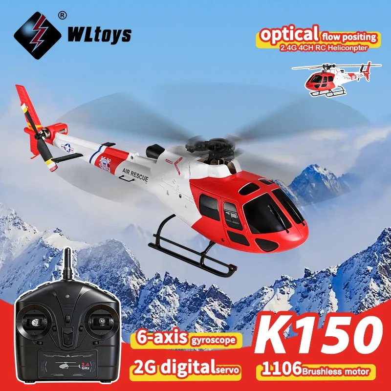 WLtoys K150 RC Helicopter 2.4G 6-Aixs Gyro 4CH Altitude Hold Optical Flow Brushless Remote Control Helicopter Toys For Kid Adult
WLtoys K150 RC Helicopter 2.4G 6-Aixs Gyro 4CH Altitude Hold Optical Flow Brushless Remote Control Helicopter Toys For Kid Adult