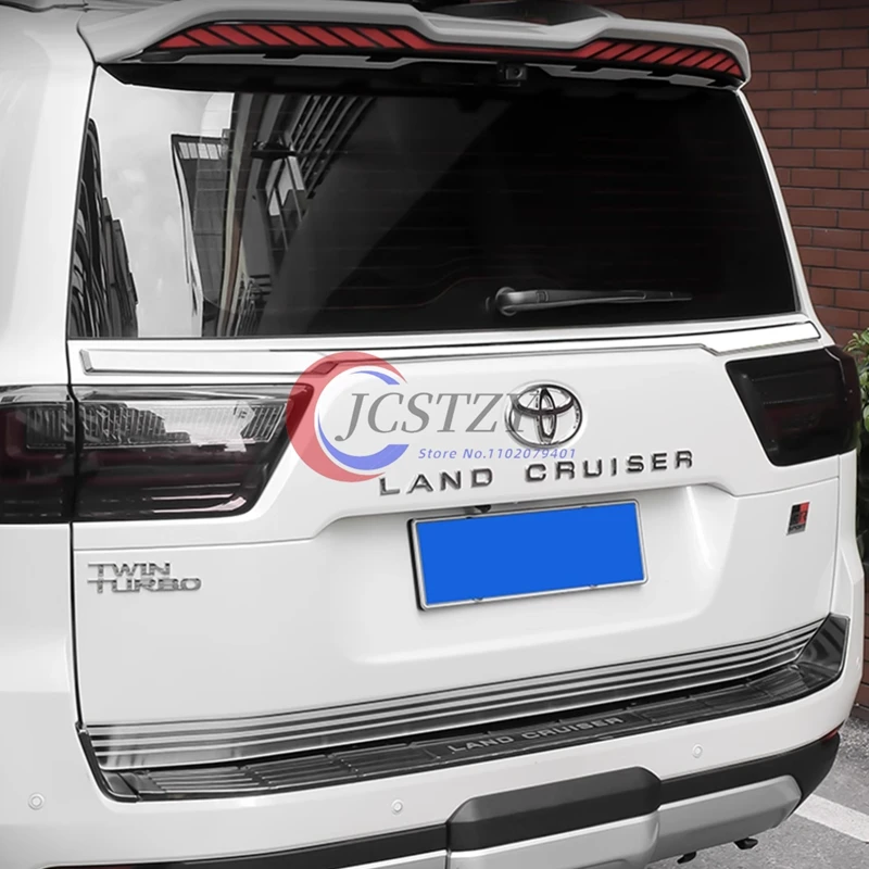 Для Toyota Land Cruiser 300 LC300 2023+ Аксессуары для стайлинга автомобиля: фиксированный спортивный спойлер на крышу, задний спойлер на багажник
Для Toyota Land Cruiser 300 LC300 2023+ Аксессуары для стайлинга автомобиля: фиксированный спортивный спойлер на крышу, задний спойлер на багажник