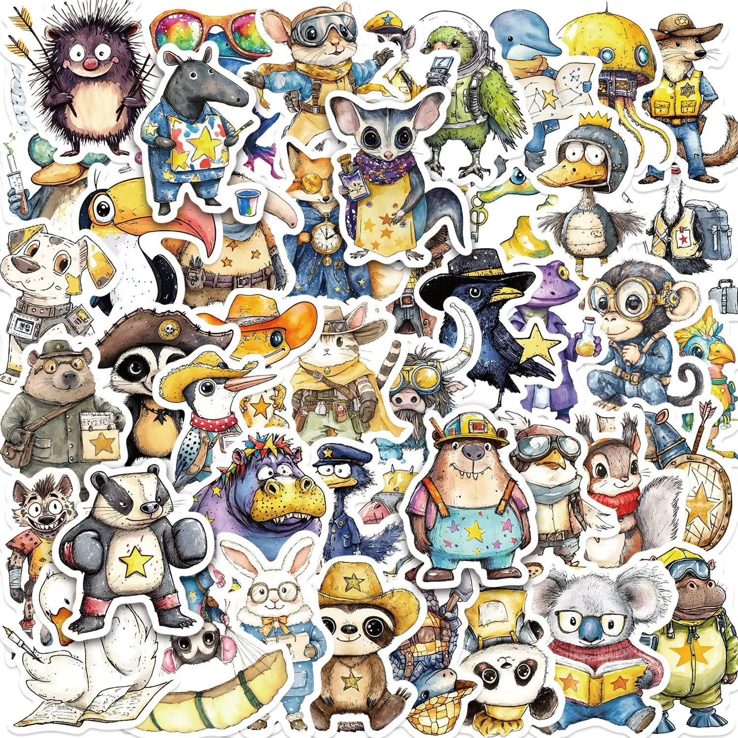 50Pcs Cute Wild Animal Portrait Stickers Decals For Phone Laptop Notebook Skateboard Guitar DIY Aesthetic Waterproof Sticker
50Pcs Cute Wild Animal Portrait Stickers Decals For Phone Laptop Notebook Skateboard Guitar DIY Aesthetic Waterproof Sticker