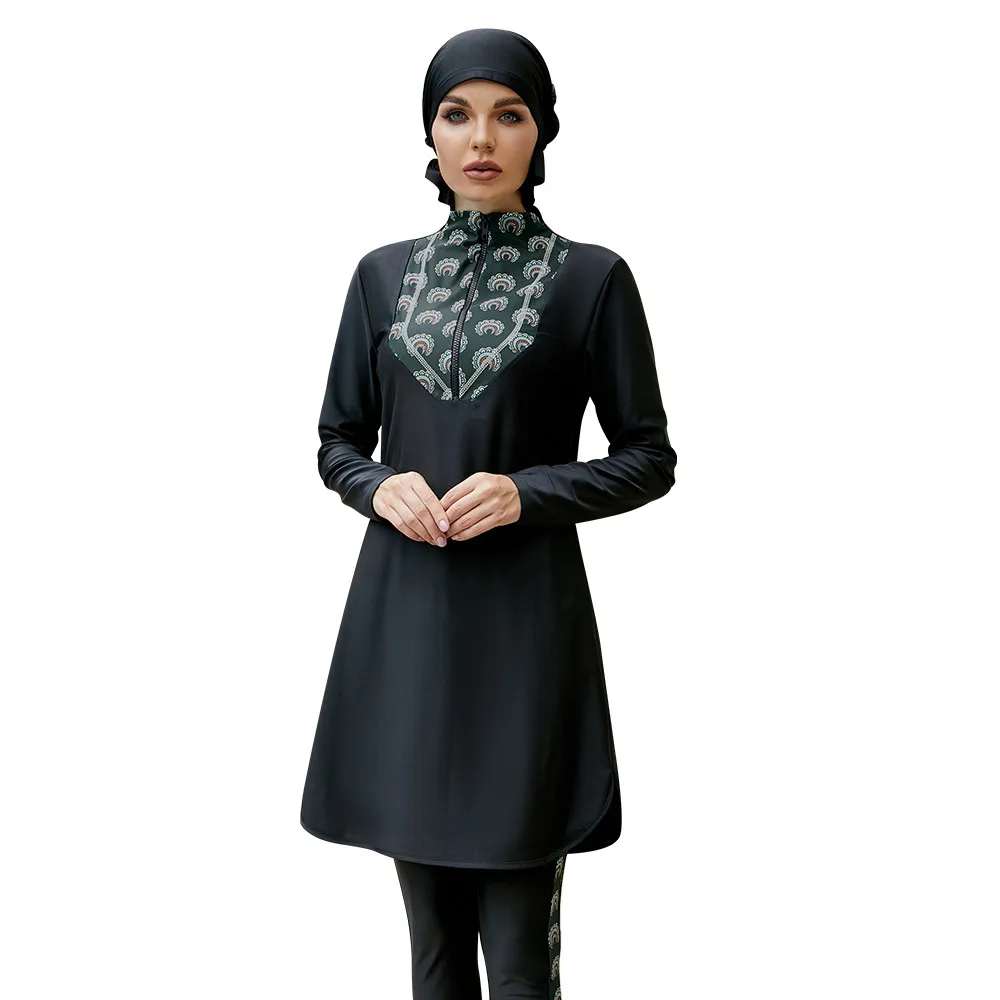 3Pcs Modest Swimwear Burkini Muslim Women Ruffle Sport Islamic Hijab Swimsuit Set Arabic Borkini Femme Musulmane Maillot De Bain
3Pcs Modest Swimwear Burkini Muslim Women Ruffle Sport Islamic Hijab Swimsuit Set Arabic Borkini Femme Musulmane Maillot De Bain