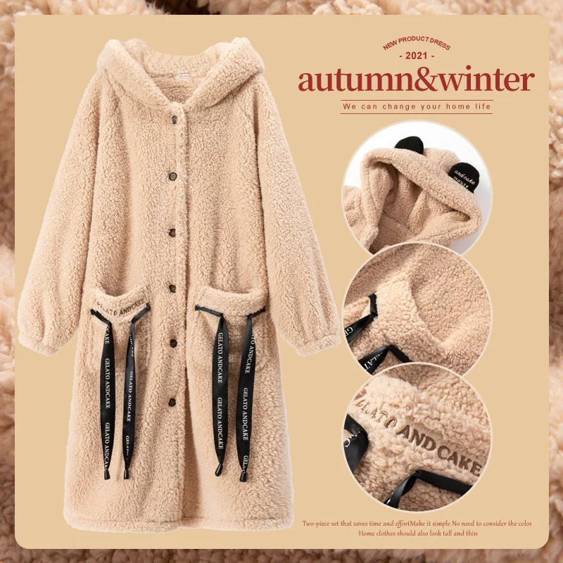 Autumn New Light Luxury Kimono Fashion Nightgown Women Thickened Free Shipping Long Coral Fleece Bathrobe Pajamas Home Clothing
Autumn New Light Luxury Kimono Fashion Nightgown Women Thickened Free Shipping Long Coral Fleece Bathrobe Pajamas Home Clothing