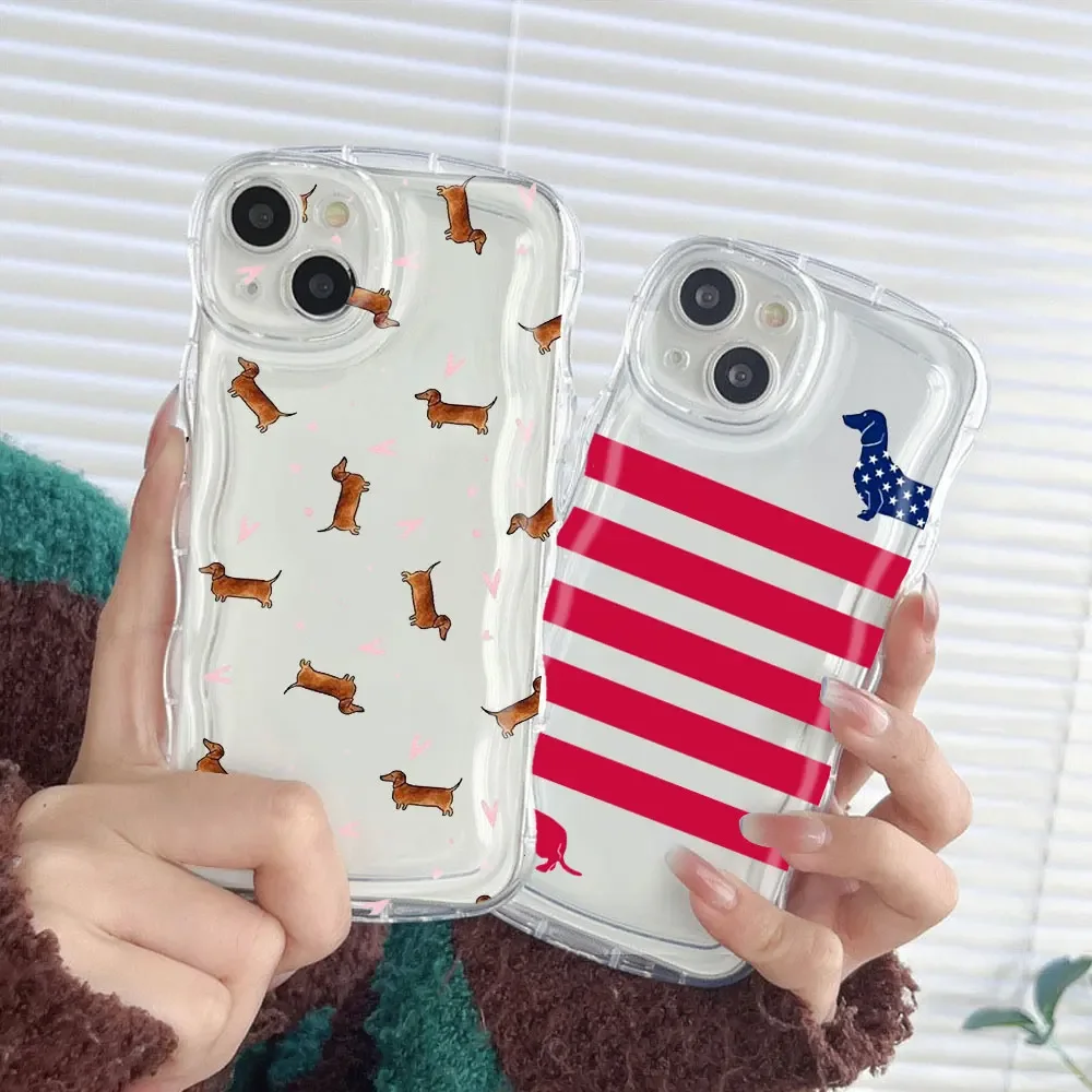 Cute Cartoon Dachshunds Phone Case for iPhone 15 11 12 13 14 Pro Max Mini X XS 7 8 Plus SE Shockproof Transparent Cover Fundas 
Cute Cartoon Dachshunds Phone Case for iPhone 15 11 12 13 14 Pro Max Mini X XS 7 8 Plus SE Shockproof Transparent Cover Fundas