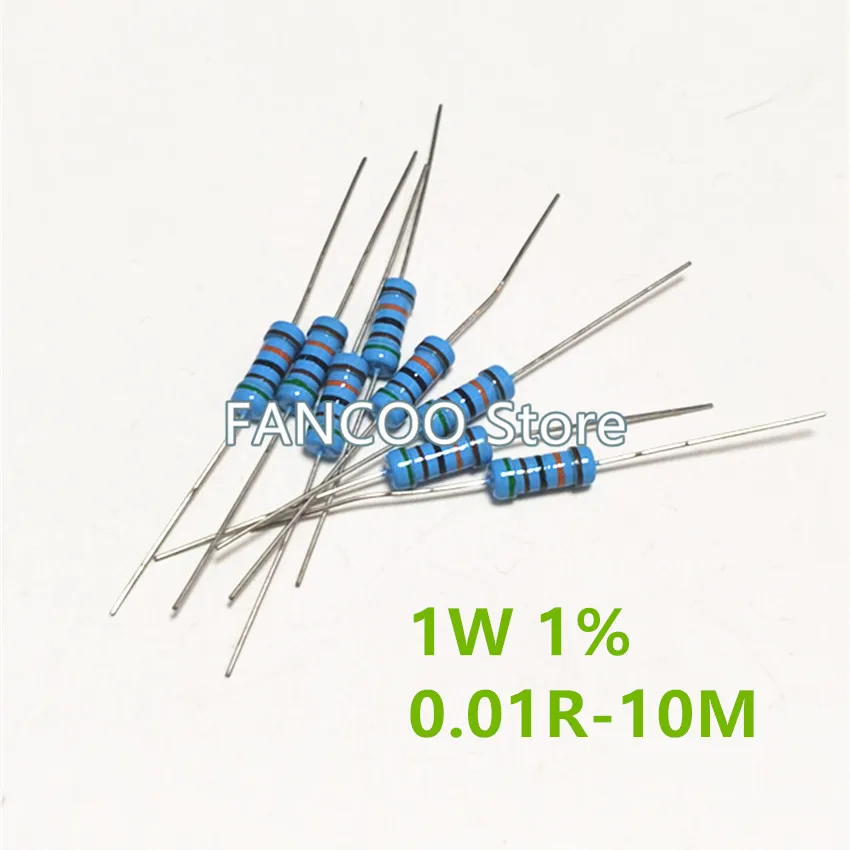 200 шт./пакет 1W 1% металлический пленочный резистор 100R-1K 100R 110R 120R 130R 150R 160R 180R 200R 220R 240R 270R 300R 330R 360R 390R 430R
200 шт./пакет 1W 1% металлический пленочный резистор 100R-1K 100R 110R 120R 130R 150R 160R 180R 200R 220R 240R 270R 300R 330R 360R 390R 430R