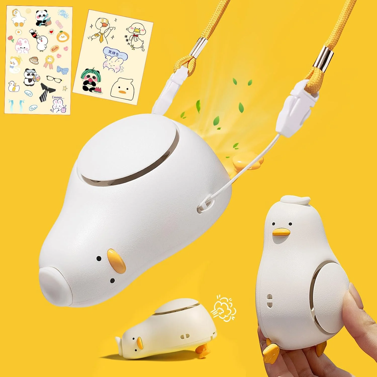 Portable Neck Fan with Lanyard, LYING FLAT with DIY Stickers, Speed Bladeless Desktop/ Small Cool Fan, USB Rechargeable, Perso
Portable Neck Fan with Lanyard, LYING FLAT with DIY Stickers, Speed Bladeless Desktop/ Small Cool Fan, USB Rechargeable, Perso