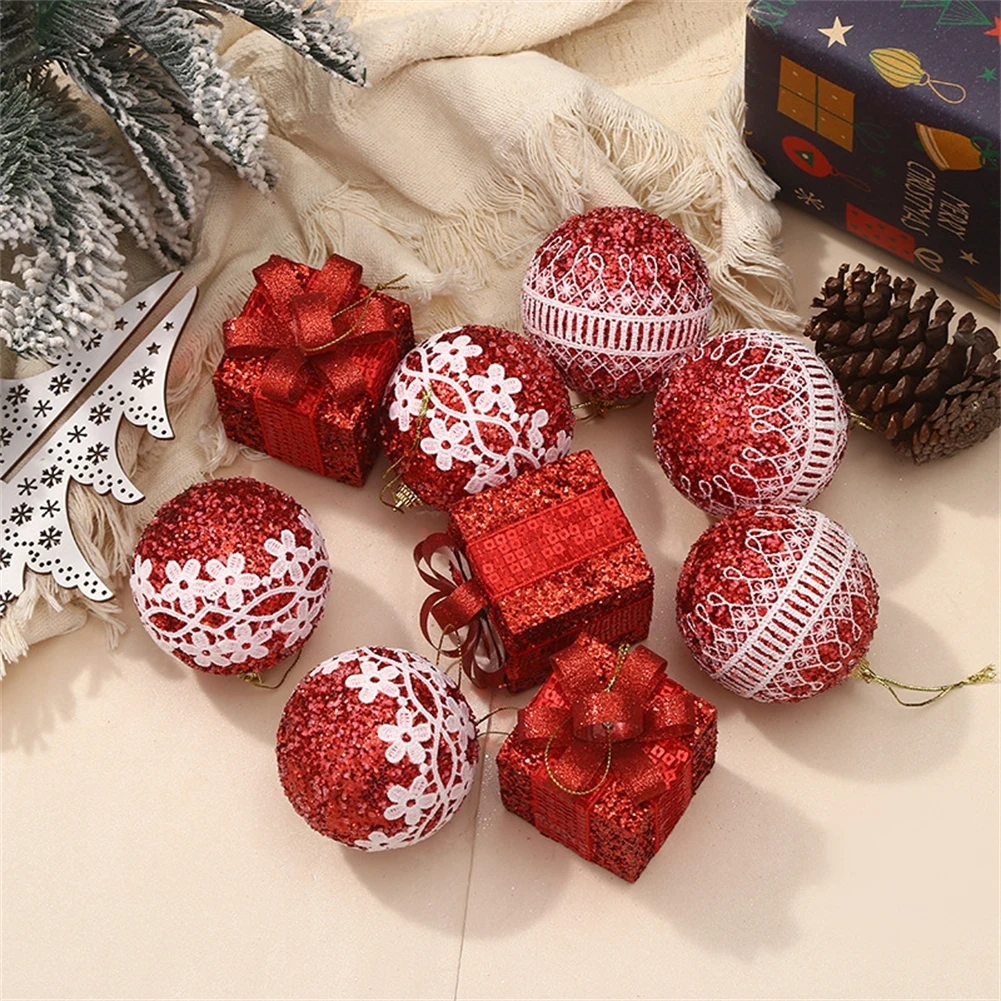 9pcs 8cm Christmas Balls Christmas Tree Ornaments Ball Xmas Hanging Tree Pendants Home Party Decor New Year Gifts Noel Navidad
9pcs 8cm Christmas Balls Christmas Tree Ornaments Ball Xmas Hanging Tree Pendants Home Party Decor New Year Gifts Noel Navidad