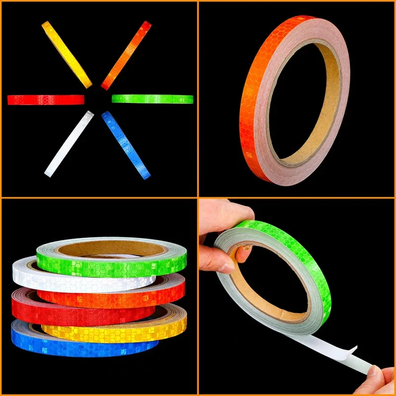 1cm*8m Reflective Tapes 9 Colors Reflectors Warning Tape Night Safety Sticker White Blue Red Yellow Orange Green For Bicycle Car
1cm*8m Reflective Tapes 9 Colors Reflectors Warning Tape Night Safety Sticker White Blue Red Yellow Orange Green For Bicycle Car