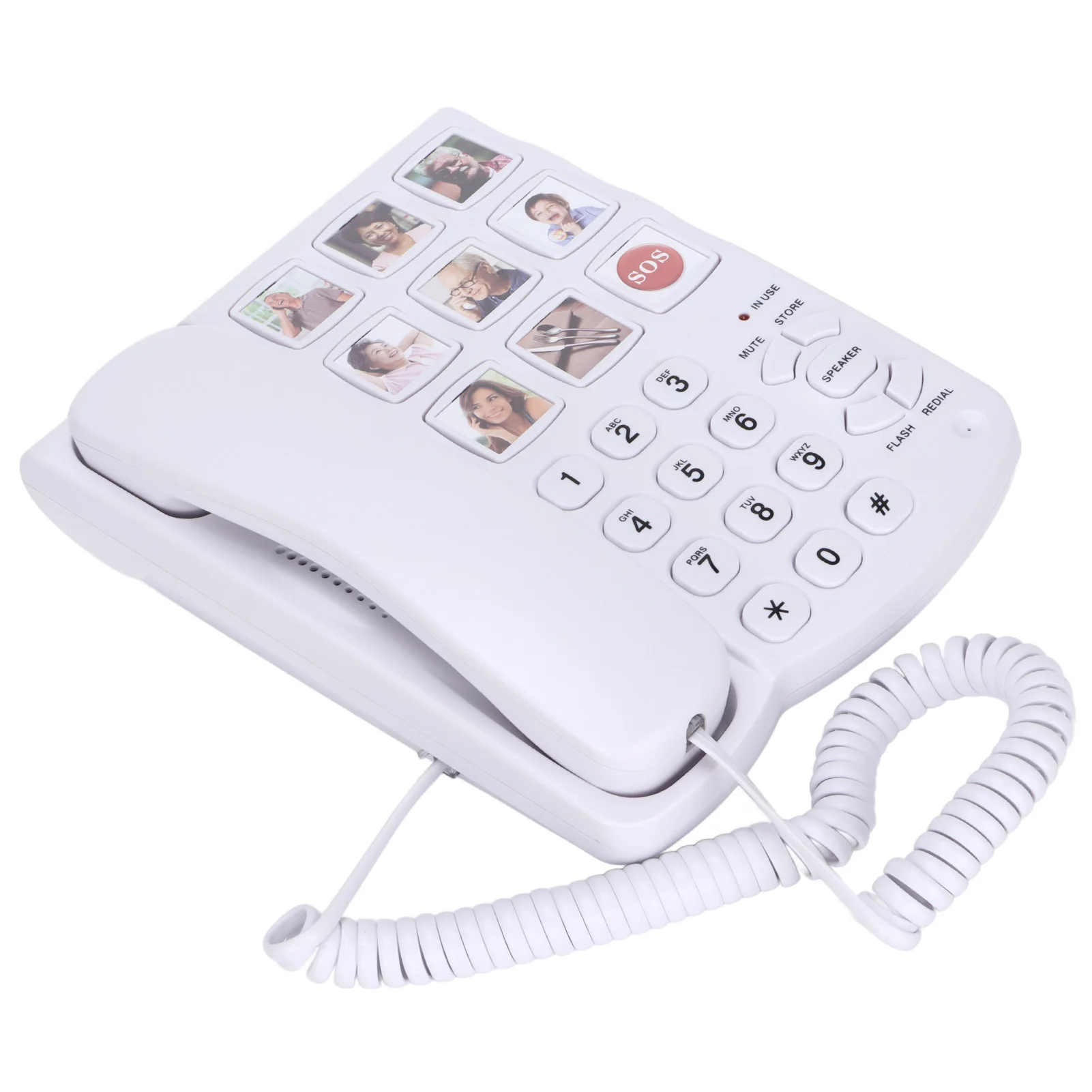 LD‑858HF Big Button Telephone Amplified Photo Memory Corded Landline for Seniors Elderly
LD‑858HF Big Button Telephone Amplified Photo Memory Corded Landline for Seniors Elderly