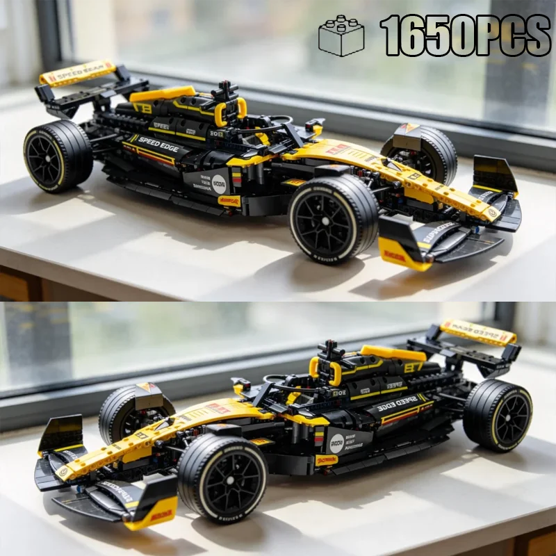 New Technical STEM Learning 1:8 Scale 1642PCS Building Blocks Model Car Racing Car MOC Creative Model Assembly Gift for Children