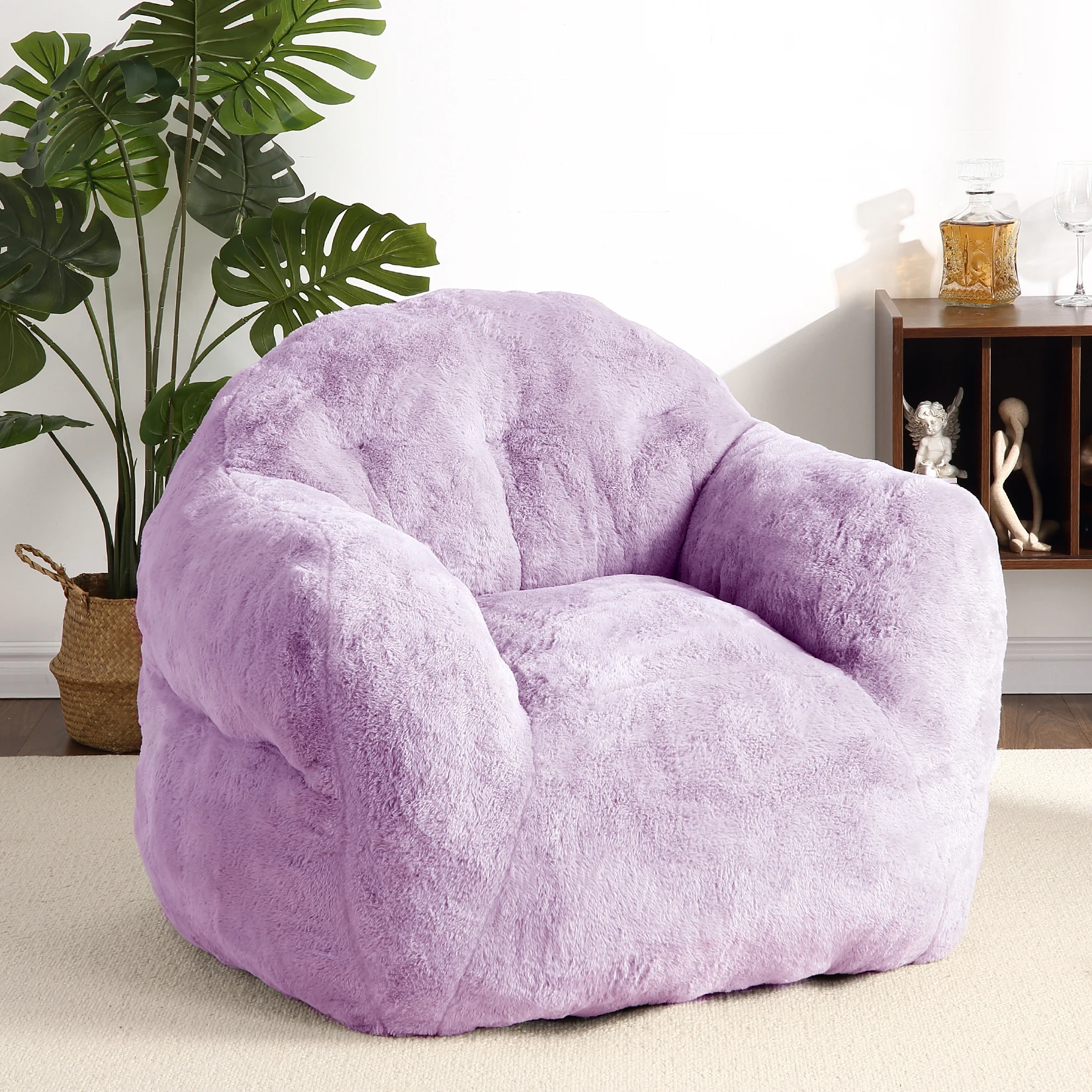 Bean Bag Chairs for Adults & Kids, Modern Teddy Fabric Accent Chair Ultra Soft Sofa Chair for Living Room, Bedroom, Apartment
Bean Bag Chairs for Adults & Kids, Modern Teddy Fabric Accent Chair Ultra Soft Sofa Chair for Living Room, Bedroom, Apartment