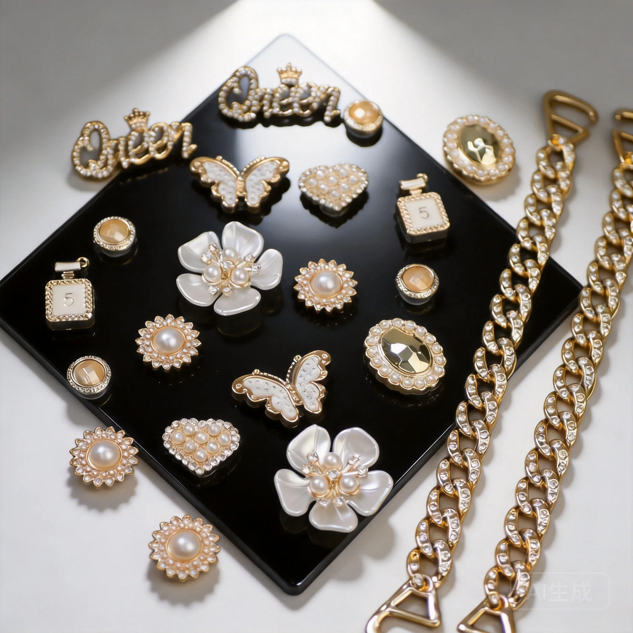 22pcs Fashionable & Letter Decorated Shoes Decorations, Chain & Butterfly Flower Design Shoes Charm Shiny Shoes Charms For Vented Clogs Decoration
22pcs Fashionable & Letter Decorated Shoes Decorations, Chain & Butterfly Flower Design Shoes Charm Shiny Shoes Charms For Vented Clogs Decoration