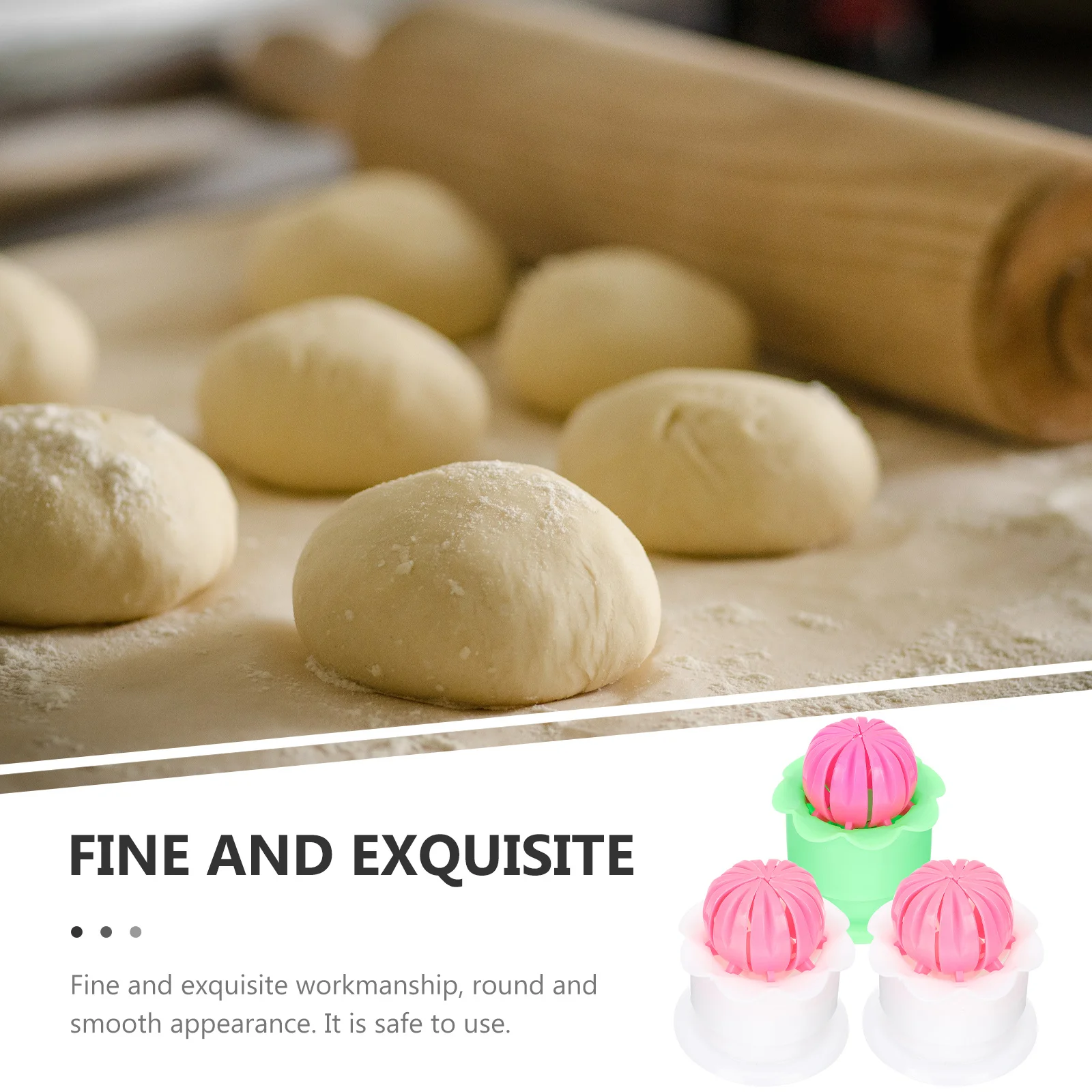 3Pcs Baozi Maker Mold Creative Manual Bun Making Tool for Kitchen Steamed Stuffed Dumplings Molding Plastic Pastry Cooking Set
3Pcs Baozi Maker Mold Creative Manual Bun Making Tool for Kitchen Steamed Stuffed Dumplings Molding Plastic Pastry Cooking Set