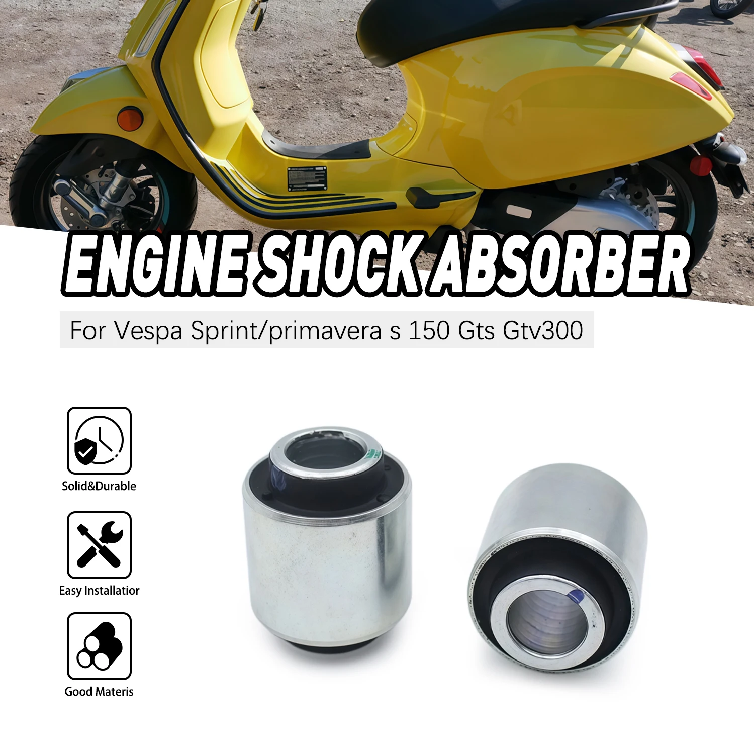 For Piaggio Zonsen Scooter Universal Motorcycle Engine Suspension Damper Bushing Silent Block 24x30x10mm
For Piaggio Zonsen Scooter Universal Motorcycle Engine Suspension Damper Bushing Silent Block 24x30x10mm