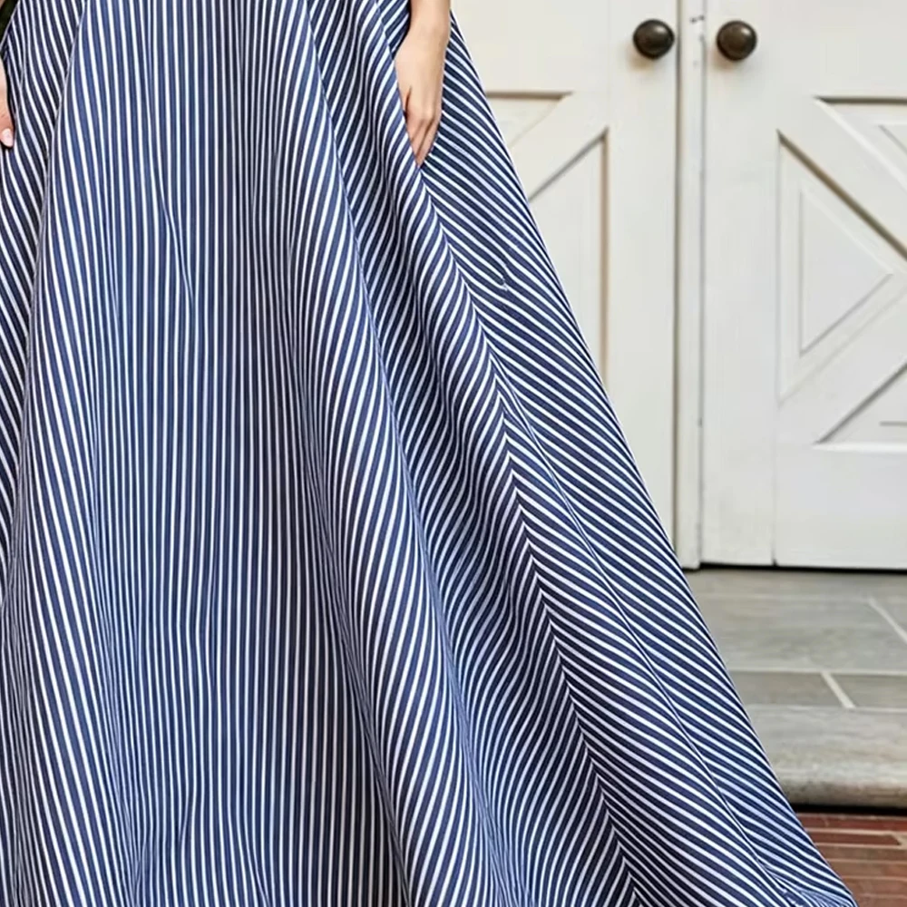 Women's Sexy Off-Shoulder Maxi Dress Stripe Print Elegant A-Line Long Evening Party Dress 2026 Fashion Summer Gown Outfit
Women's Sexy Off-Shoulder Maxi Dress Stripe Print Elegant A-Line Long Evening Party Dress 2026 Fashion Summer Gown Outfit