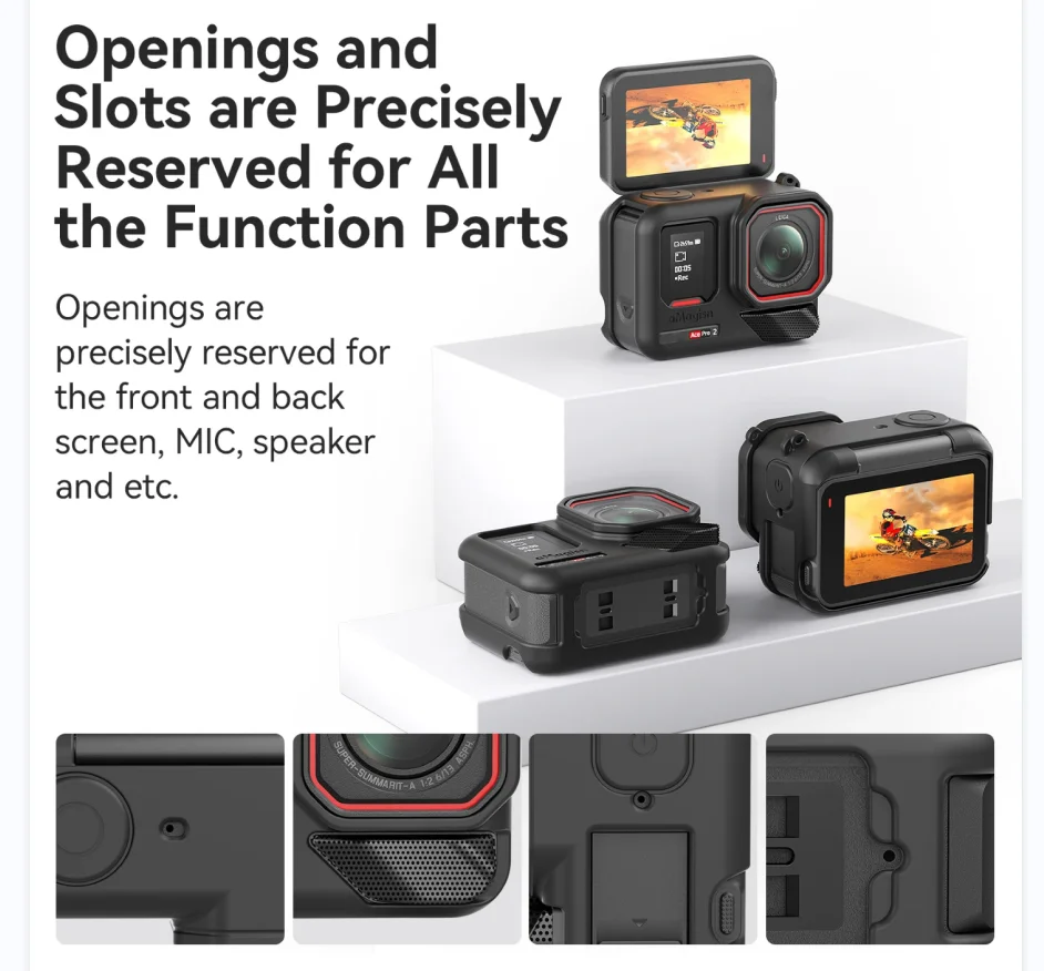 For Insta360 Ace Pro2 Anti-Scratch Silicone Protective Case Shockproof Soft Protective Cover + Hanging Rope Ace Pro2 Accessories
For Insta360 Ace Pro2 Anti-Scratch Silicone Protective Case Shockproof Soft Protective Cover + Hanging Rope Ace Pro2 Accessories