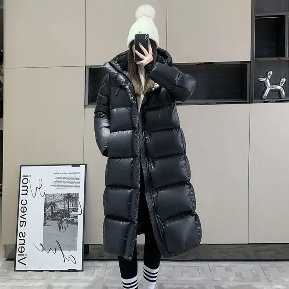 Super Long Down Jacket Women 2024 New Korean Over-The-Knee Fashion Parkas Winter Female Casual Thick Warm Coat R504
Super Long Down Jacket Women 2024 New Korean Over-The-Knee Fashion Parkas Winter Female Casual Thick Warm Coat R504