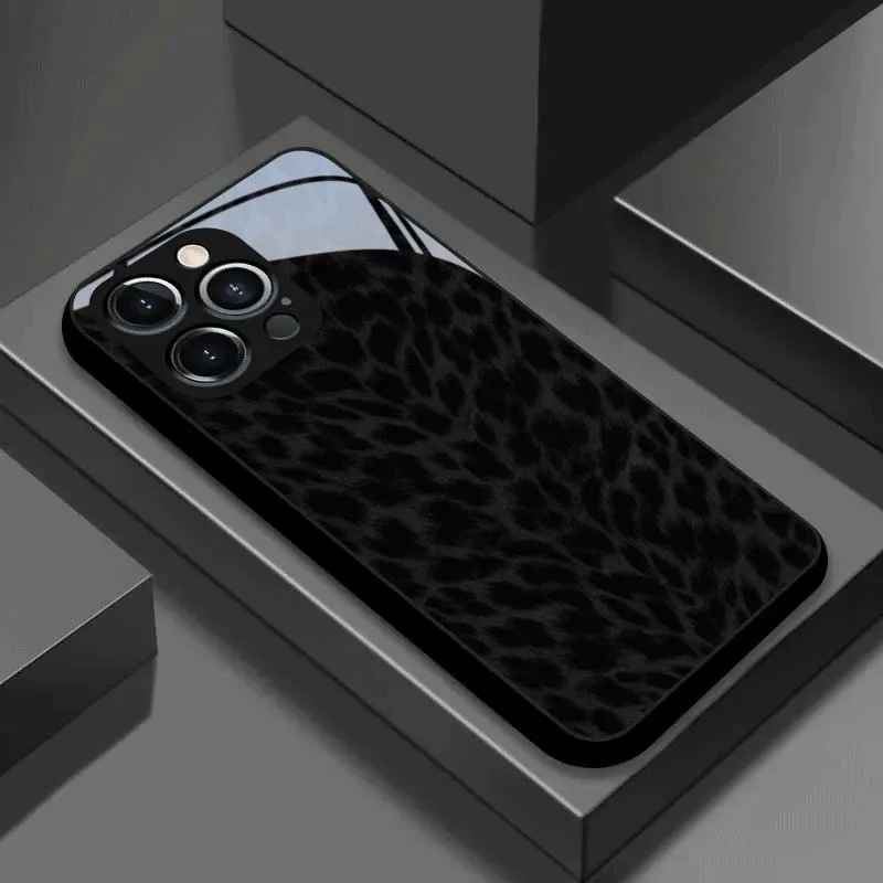 Black Leopard Print Tempered Glass Black Phone Case For iPhone 11 12 13 14 15 16 17 Pro Max 17 Air 7 8 Plus XS X XR Cover
Black Leopard Print Tempered Glass Black Phone Case For iPhone 11 12 13 14 15 16 17 Pro Max 17 Air 7 8 Plus XS X XR Cover