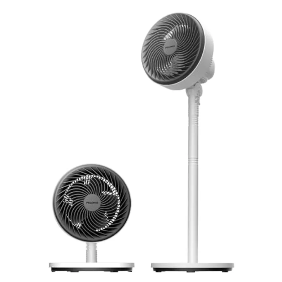 7-Inch Pedestal Air Circulator, Oscillation Fan, 3 Speeds, Adjustable Height Tabletop/Standing Fan,75°+90° Oscillation, 5-Blade
7-Inch Pedestal Air Circulator, Oscillation Fan, 3 Speeds, Adjustable Height Tabletop/Standing Fan,75°+90° Oscillation, 5-Blade