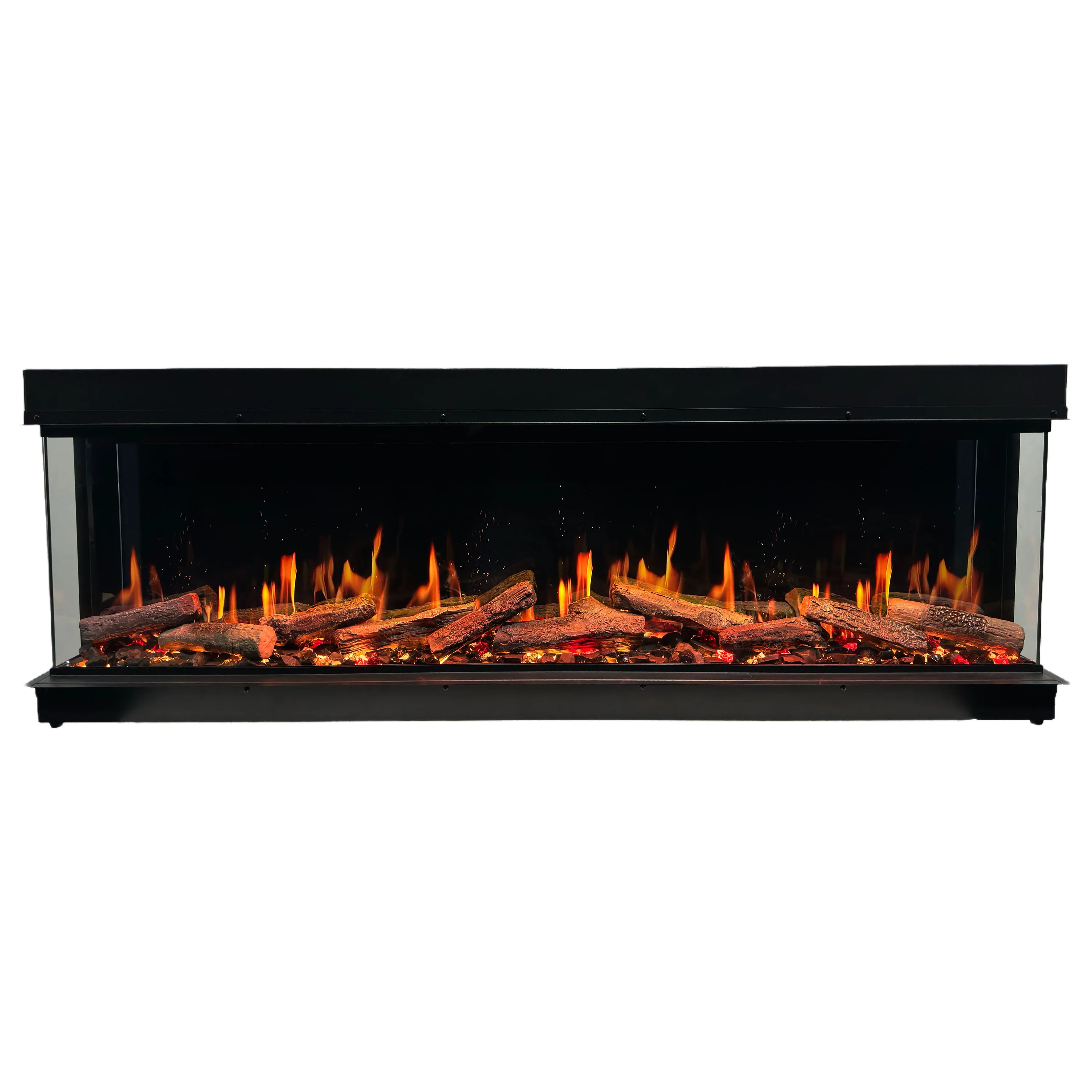 60-дюймовый электрический камин с ЖК-экраном, 3D электрический камин, 3-сторонний электрический камин с имитацией пламени
60-дюймовый электрический камин с ЖК-экраном, 3D электрический камин, 3-сторонний электрический камин с имитацией пламени