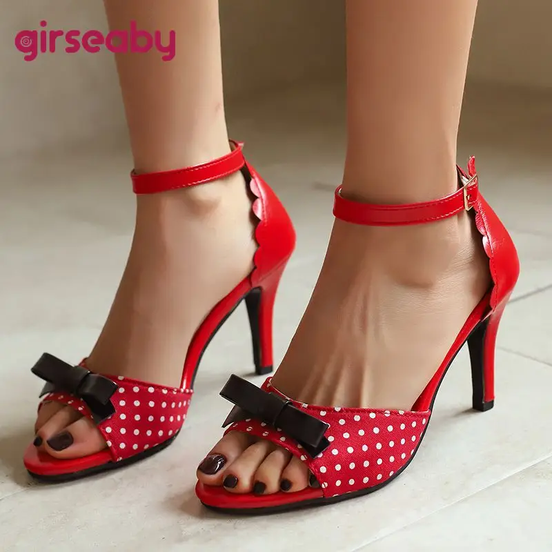 Girseaby 2025 Sweet Mixed Color Sandals for Women Thin Heels 9cm Buckle Strap Bowknot Plus Size 46 47 48 Dating Female Shoes
Girseaby 2025 Sweet Mixed Color Sandals for Women Thin Heels 9cm Buckle Strap Bowknot Plus Size 46 47 48 Dating Female Shoes