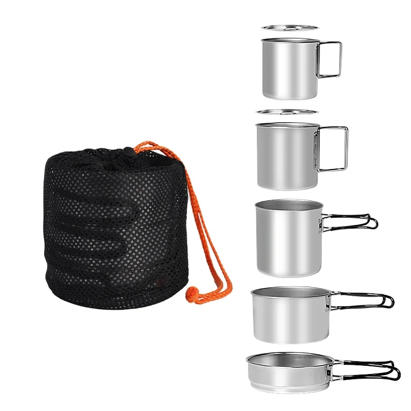 Most Popular Outdoor Camping Use 304 Stainless Steel Cookware Set Camping Frying Pan Cooking Pot Portable Utensils Overlap Set
Most Popular Outdoor Camping Use 304 Stainless Steel Cookware Set Camping Frying Pan Cooking Pot Portable Utensils Overlap Set