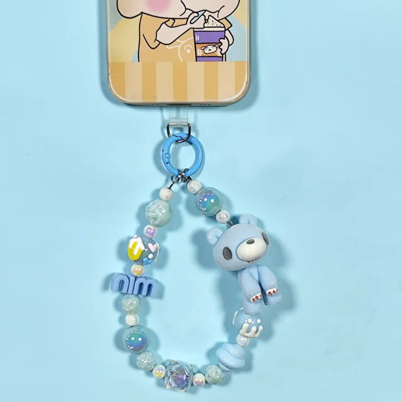 cute Bear phone charms—Pink & blue bear pendants, paired with beaded chains. Sweet - edgy style, perfect for phone decor.
cute Bear phone charms—Pink & blue bear pendants, paired with beaded chains. Sweet - edgy style, perfect for phone decor.