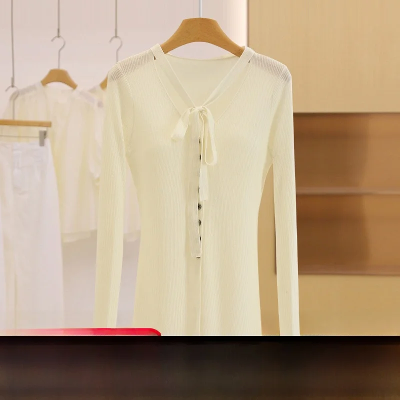 Yao женский вязаный облегающий открытый кардиган с v-образным вырезом, дышащий универсальный осенний топ из смеси шерсти из полиэстера, длинный свеч на одной пуговице
Yao женский вязаный облегающий открытый кардиган с v-образным вырезом, дышащий универсальный осенний топ из смеси шерсти из полиэстера, длинный свеч на одной пуговице