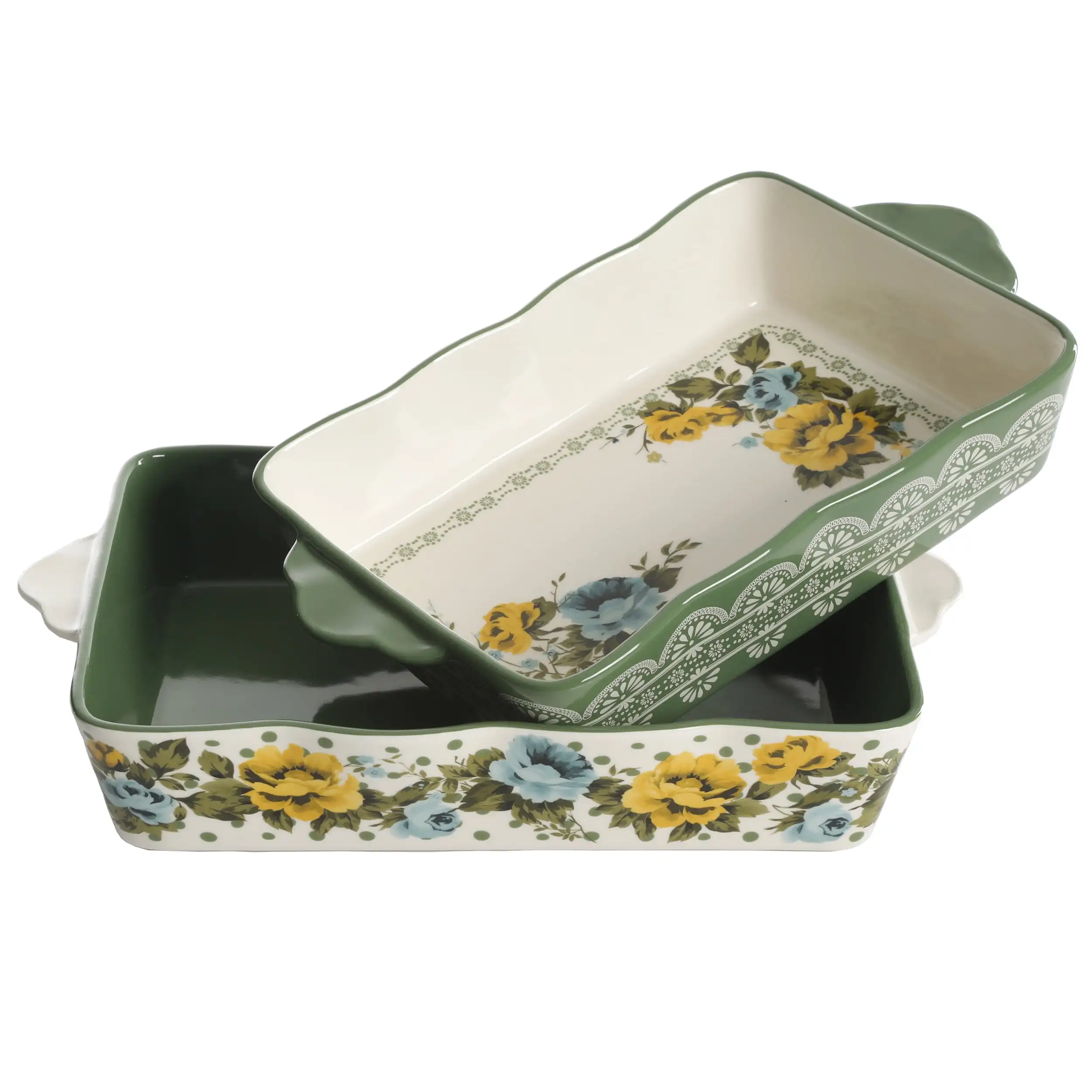 2-Piece Ceramic Bakeware Set Perfect for Any Delicious Dessert or Hearty Casserole
2-Piece Ceramic Bakeware Set Perfect for Any Delicious Dessert or Hearty Casserole