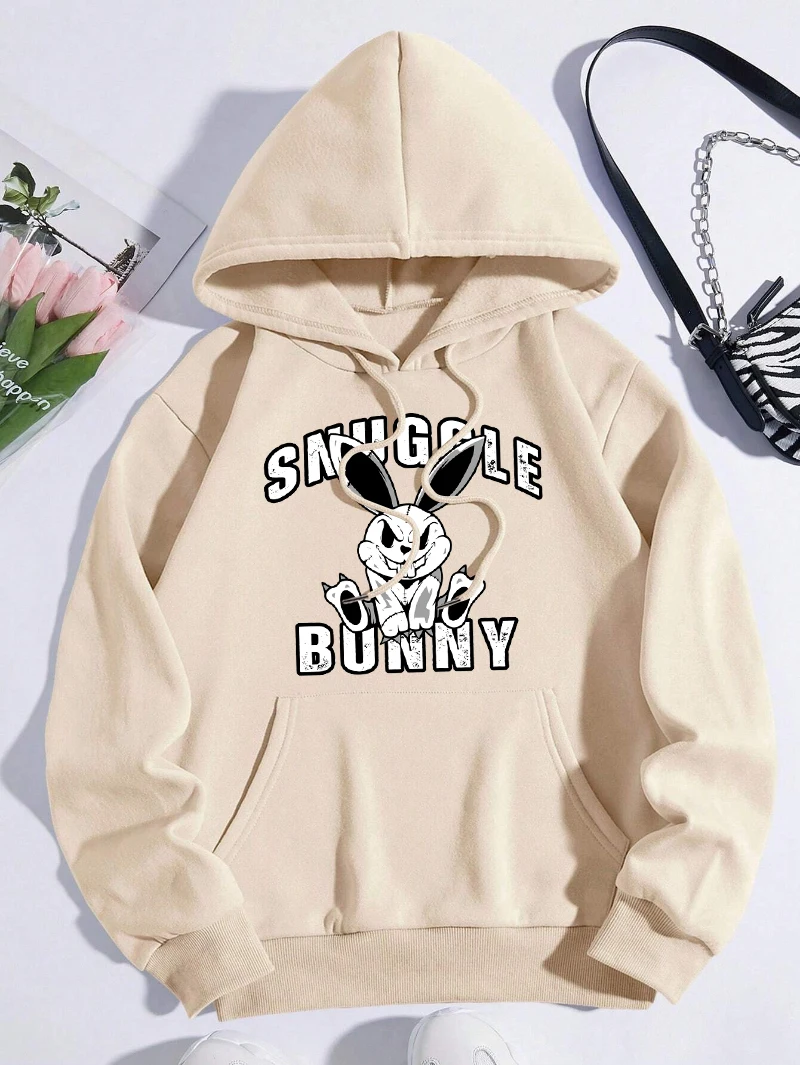 Snuggle Bunny Hoodie Women Cartoons Animal Prints Sweatshirt Fleece Warm Pocket Loose Hooded Street Comfortable Woman Clothes
Snuggle Bunny Hoodie Women Cartoons Animal Prints Sweatshirt Fleece Warm Pocket Loose Hooded Street Comfortable Woman Clothes