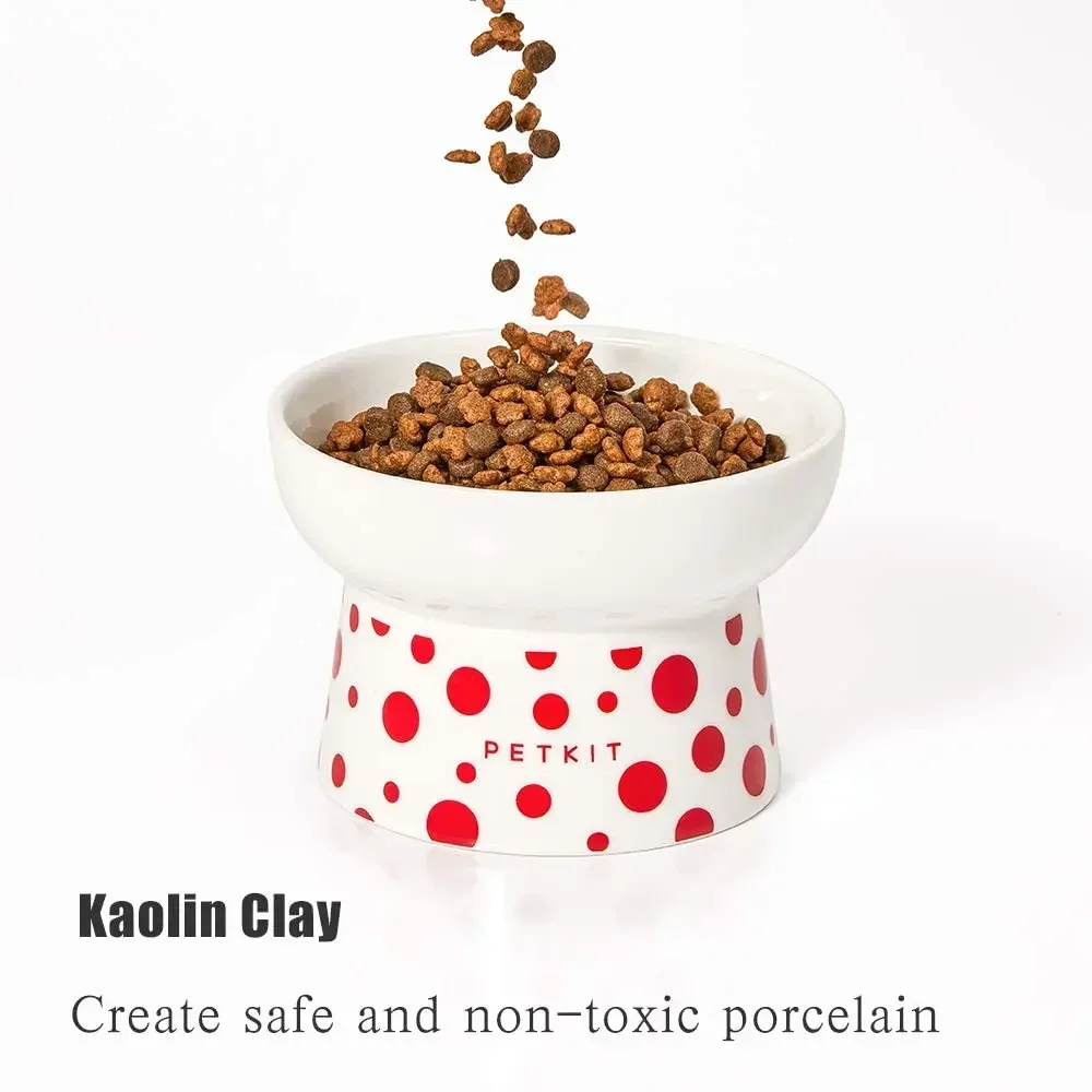 PETKIT Ceramic Raised Cat Food Bowls Elevated Cat Food and Water Bowls Set Elevated Porcelain Dish Bowls Small Pets Kitten Puppy
PETKIT Ceramic Raised Cat Food Bowls Elevated Cat Food and Water Bowls Set Elevated Porcelain Dish Bowls Small Pets Kitten Puppy