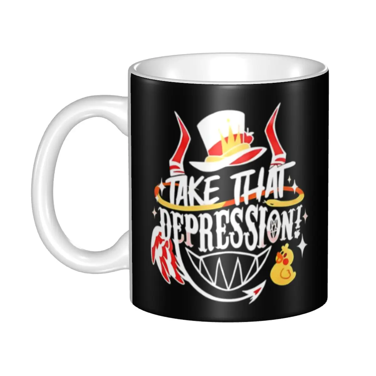 Take That Depression Hazbins Animation Hotel Mug Custom Coffee Ceramic Mug Cup Creative Present
Take That Depression Hazbins Animation Hotel Mug Custom Coffee Ceramic Mug Cup Creative Present