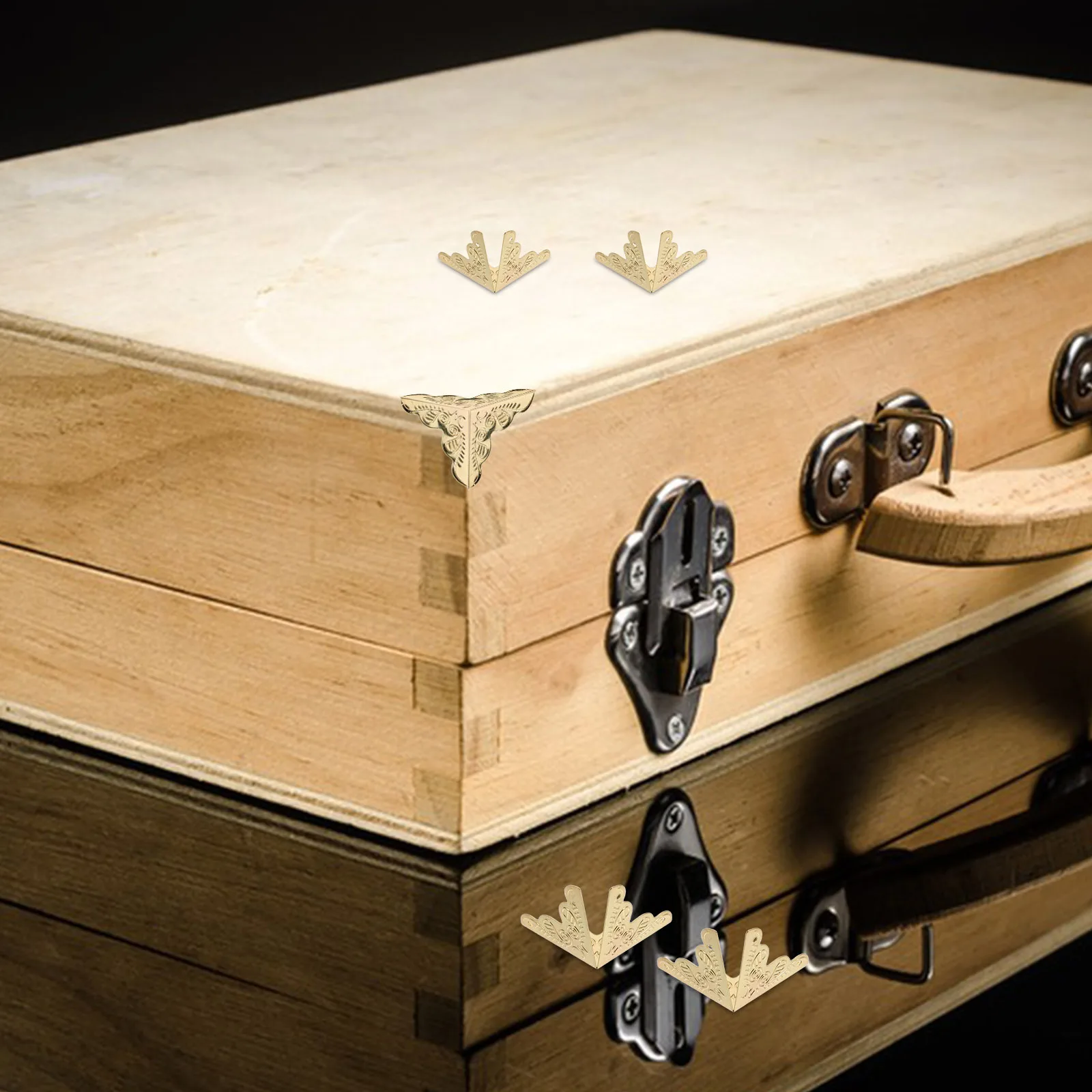 100Pcs Iron Corner Protectors for Wooden Boxes Vintage Decorative Edge Guards Jewelry Chest Furniture Protective Brackets
100Pcs Iron Corner Protectors for Wooden Boxes Vintage Decorative Edge Guards Jewelry Chest Furniture Protective Brackets