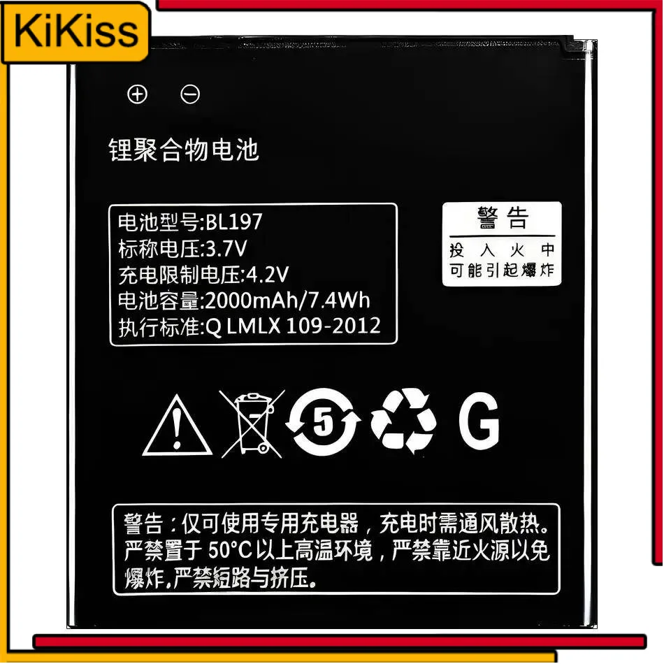 Mobile Phone Battery BL197 2000Mah For Lenovo S889T A820 S720 S750 A800 S868T A798T S870E S889
Mobile Phone Battery BL197 2000Mah For Lenovo S889T A820 S720 S750 A800 S868T A798T S870E S889