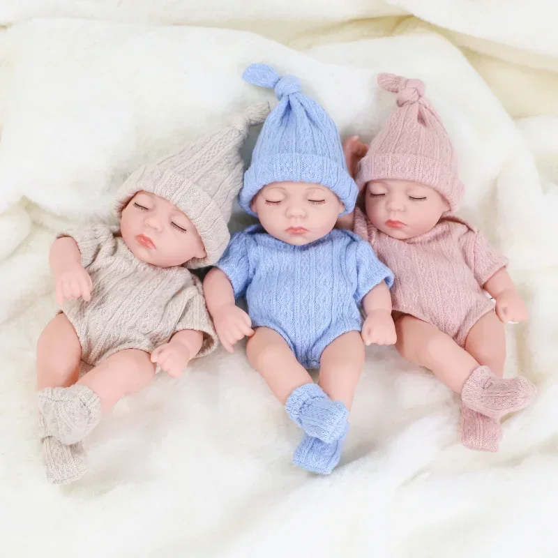 19cm Silicone Reborn Dolls Lifelike Reborn Baby Toys Waterproof Doll Cute Mini Sleep Soother Doll for Girls Birthday Gift
19cm Silicone Reborn Dolls Lifelike Reborn Baby Toys Waterproof Doll Cute Mini Sleep Soother Doll for Girls Birthday Gift