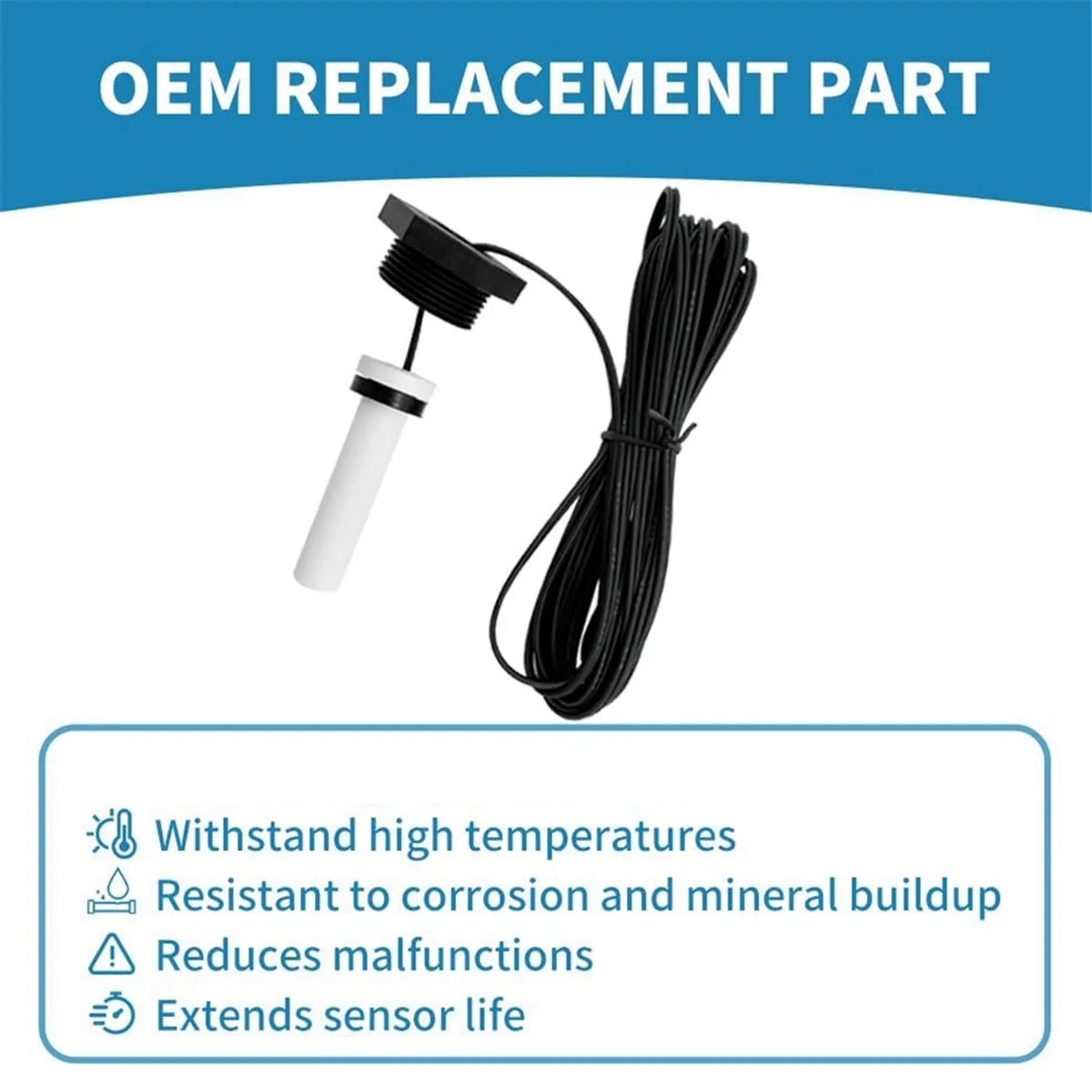 A002 R0456500 Temperature Sensor, Fit for Zodiac Legacy LRZE/LRZM/JXI/LXI 125 175 200 250 260 300 325 400 Series Pool
A002 R0456500 Temperature Sensor, Fit for Zodiac Legacy LRZE/LRZM/JXI/LXI 125 175 200 250 260 300 325 400 Series Pool