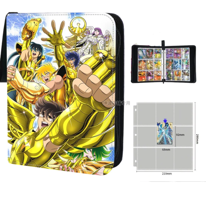 Фотоальбом для игровых карт Saint Seiya, коллекционная книга, периферийный аксессуар для игр, папка-органайзер для карт, высококачественный подарок для детей
Фотоальбом для игровых карт Saint Seiya, коллекционная книга, периферийный аксессуар для игр, папка-органайзер для карт, высококачественный подарок для детей