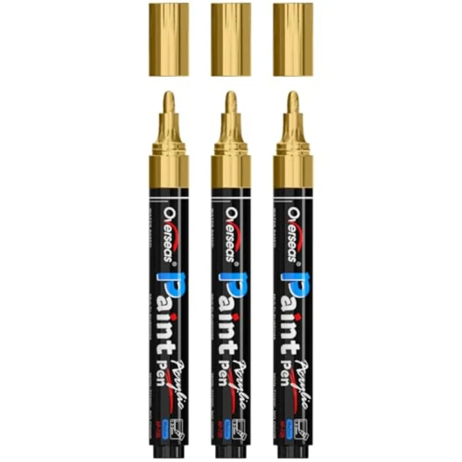 Paint Pens Paint Markers - Permanent Acrylic Markers 3 Pack, Water Based, Quick Dry, Waterproof Marker Pen for Rock, Wood, Plas
Paint Pens Paint Markers - Permanent Acrylic Markers 3 Pack, Water Based, Quick Dry, Waterproof Marker Pen for Rock, Wood, Plas