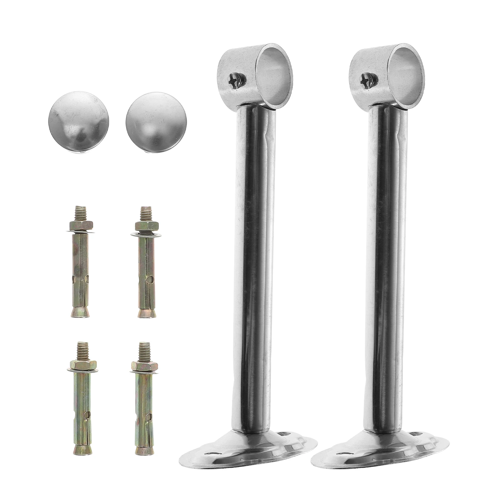 1 set Stainless Steel Closet Rod Holder Anti Rust Thick Strong Clothes Hanging Bracket Silver Random Fits Bathroom Style
1 set Stainless Steel Closet Rod Holder Anti Rust Thick Strong Clothes Hanging Bracket Silver Random Fits Bathroom Style