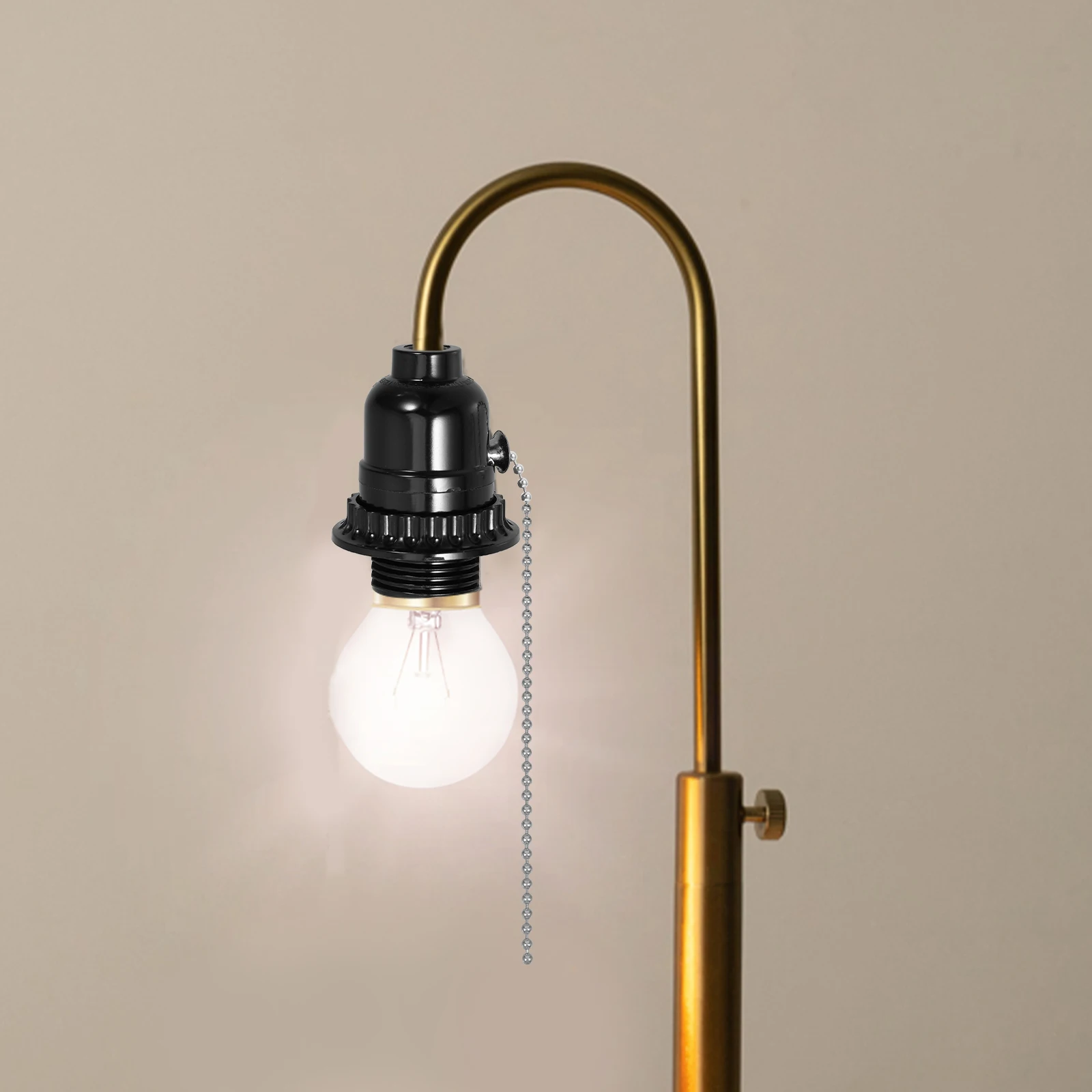 Pull Cord Lamp Holder E26 Threaded Port Black Pullswitch Base Lampholder With Chain Ceiling Light Fixture Parts Adapter
Pull Cord Lamp Holder E26 Threaded Port Black Pullswitch Base Lampholder With Chain Ceiling Light Fixture Parts Adapter