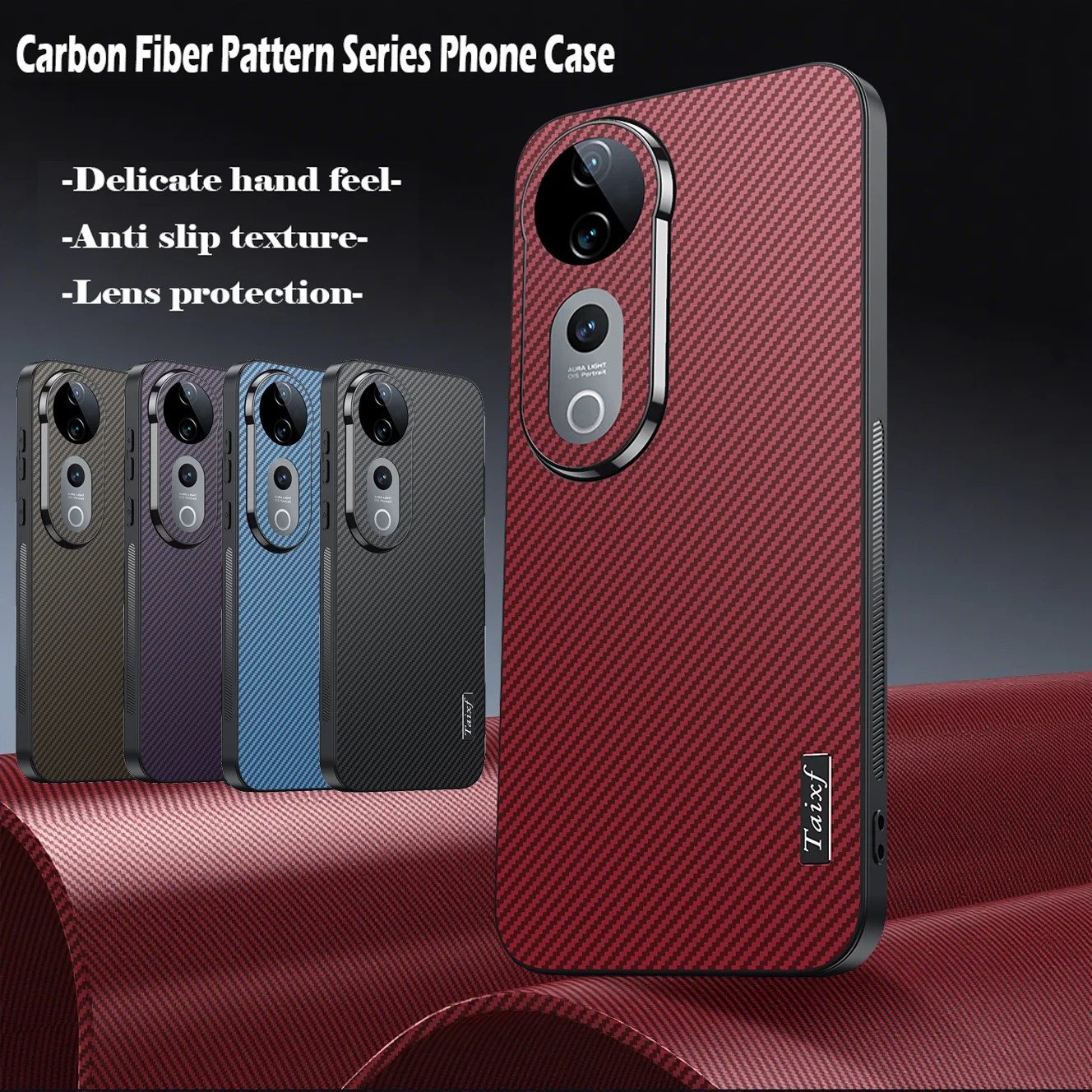 Carbon Fiber Pattern Business Style Phone Case For Vivo V40 Pro V40 5G Lens Protection Shockproof For Vivo S19 Pro Back Cover
Carbon Fiber Pattern Business Style Phone Case For Vivo V40 Pro V40 5G Lens Protection Shockproof For Vivo S19 Pro Back Cover
