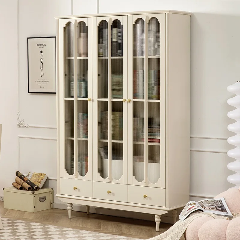 bookcase combination two doors with glass door all solid wood American simple floor-to-ceiling book cabinet
bookcase combination two doors with glass door all solid wood American simple floor-to-ceiling book cabinet